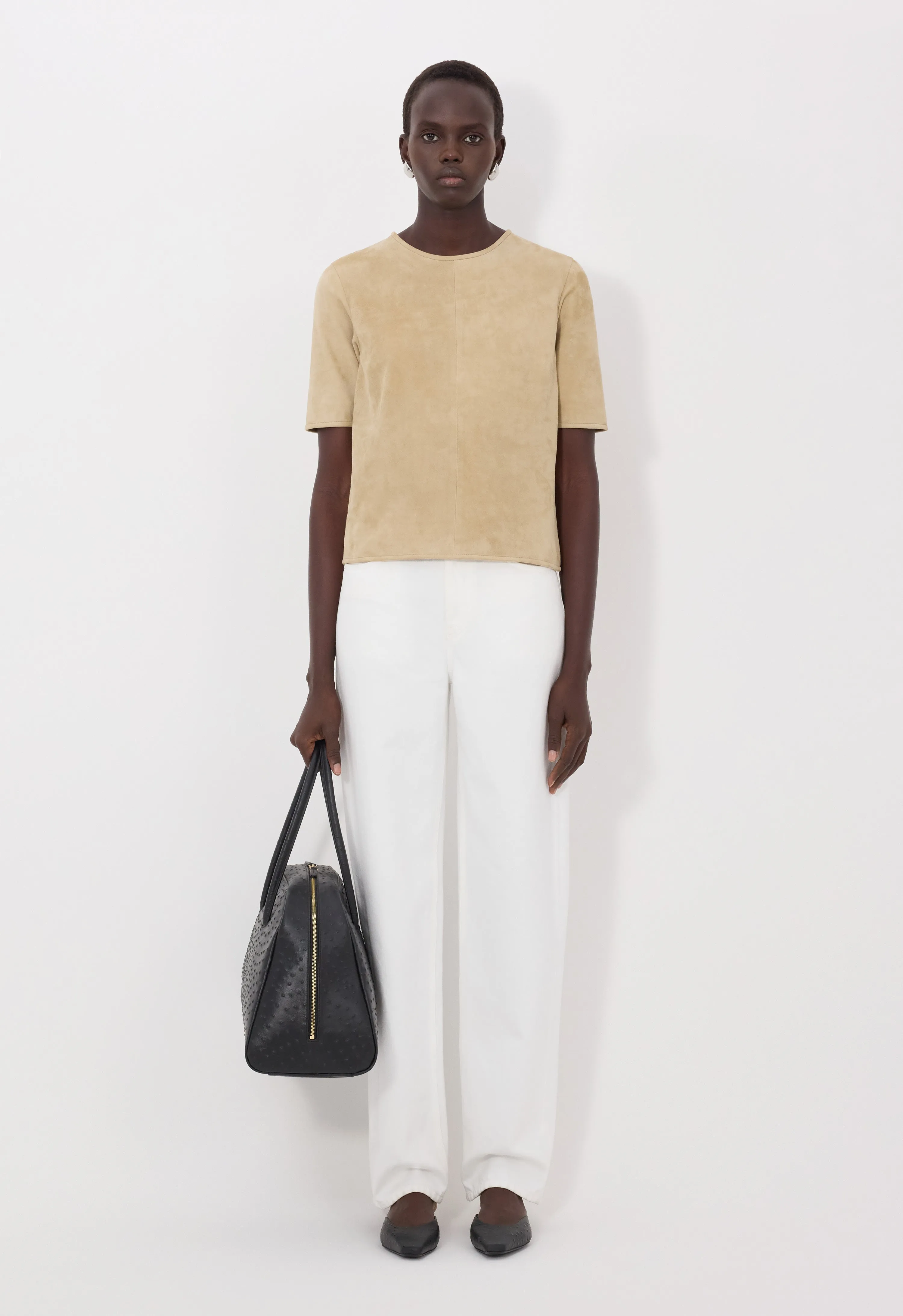 ZAIDA Suede top sold by Loulou De Saison