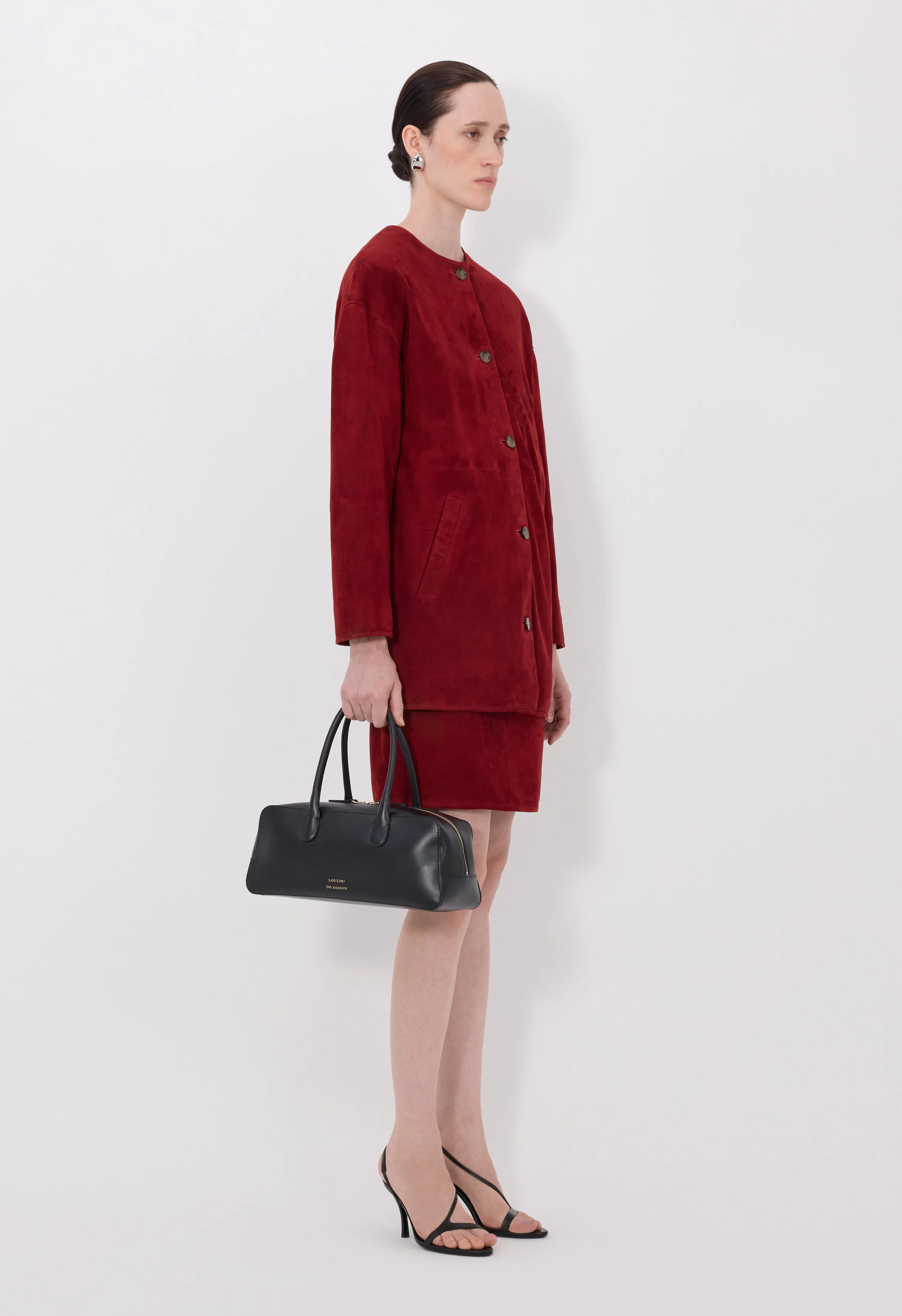 WAREN Oval suede coat sold by Loulou De Saison product image thumbnail 3