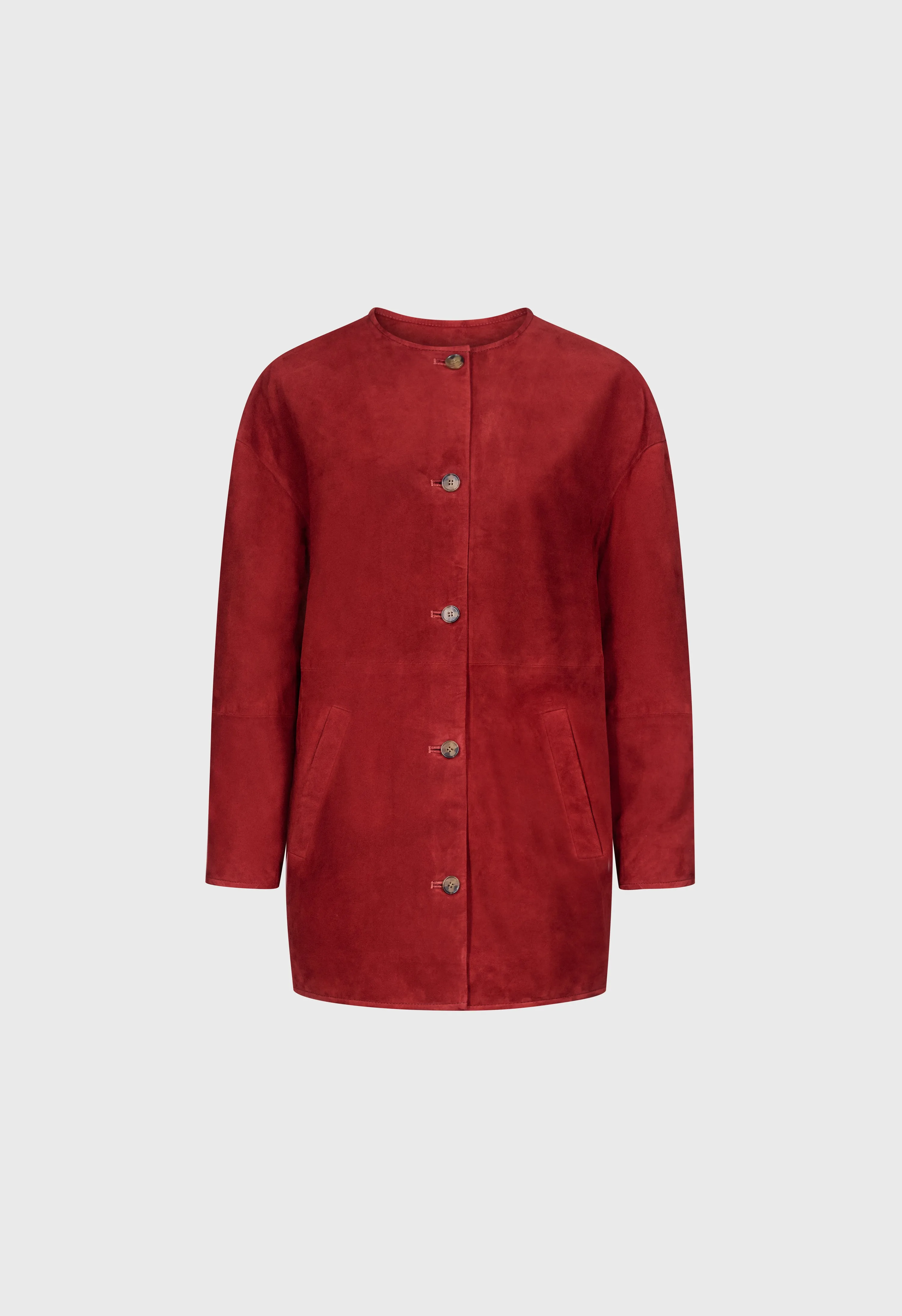 WAREN Oval suede coat sold by Loulou De Saison product image thumbnail 2