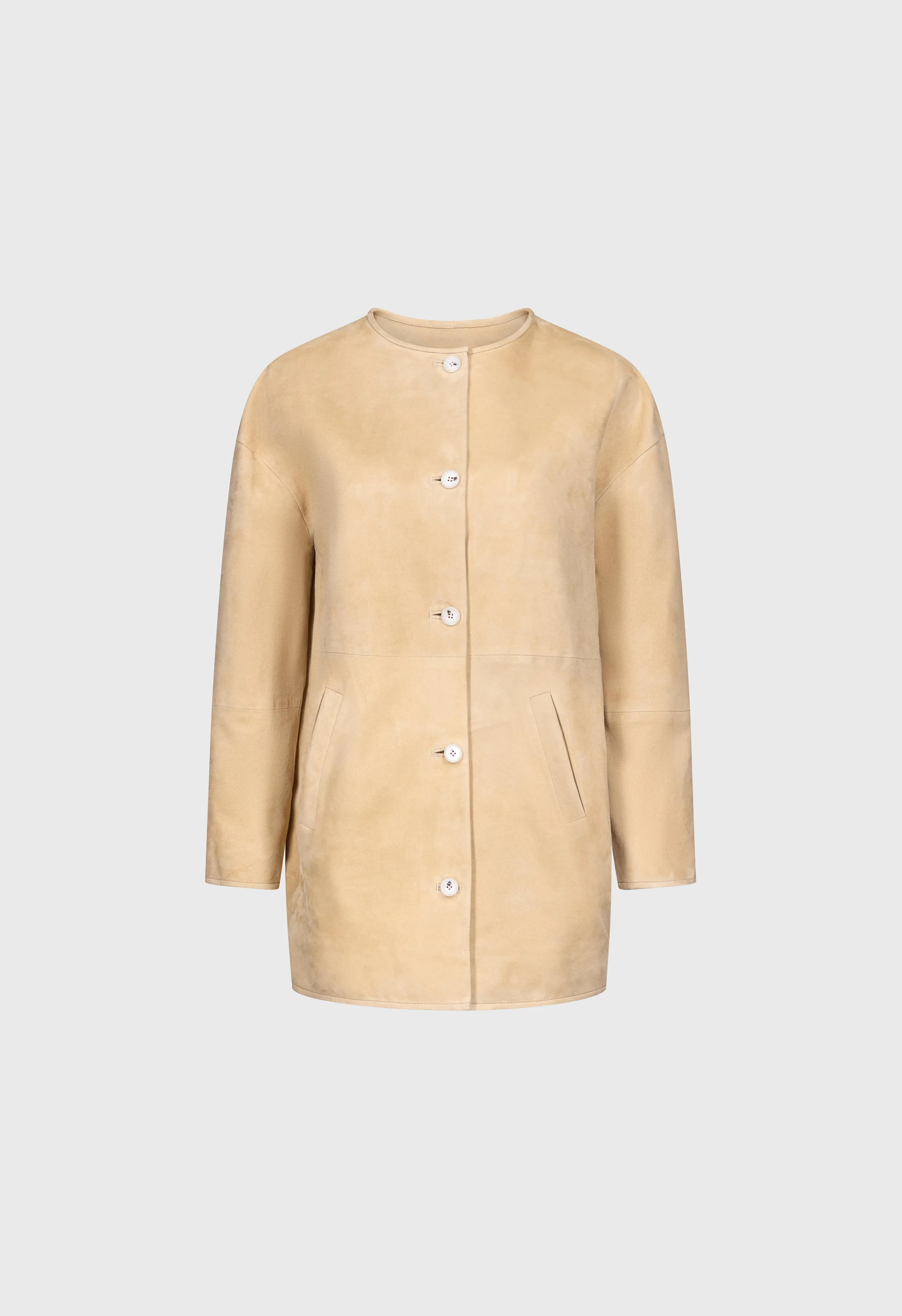 WAREN Oval suede coat sold by Loulou De Saison product image thumbnail 2