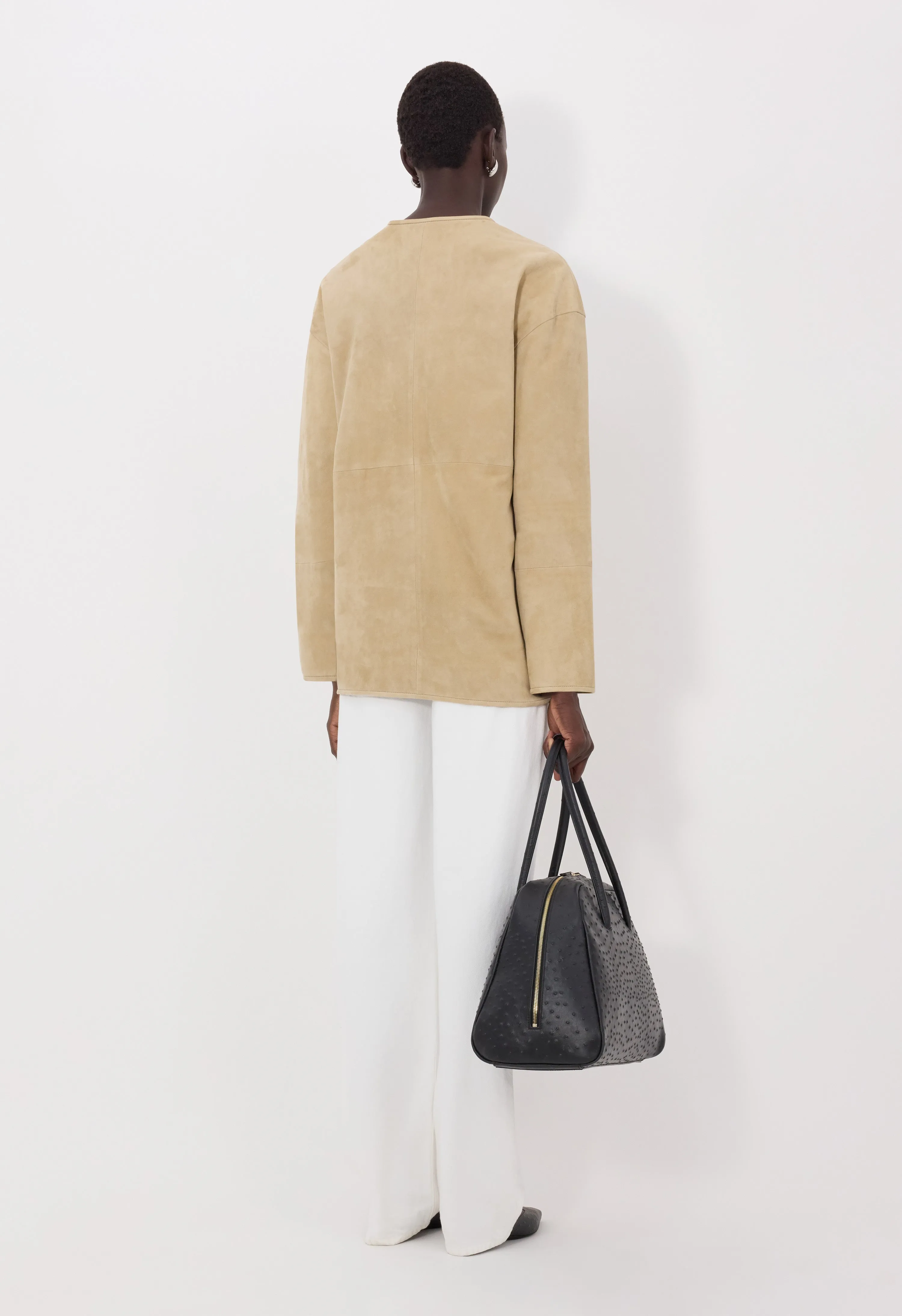 WAREN Oval suede coat sold by Loulou De Saison product image thumbnail 5