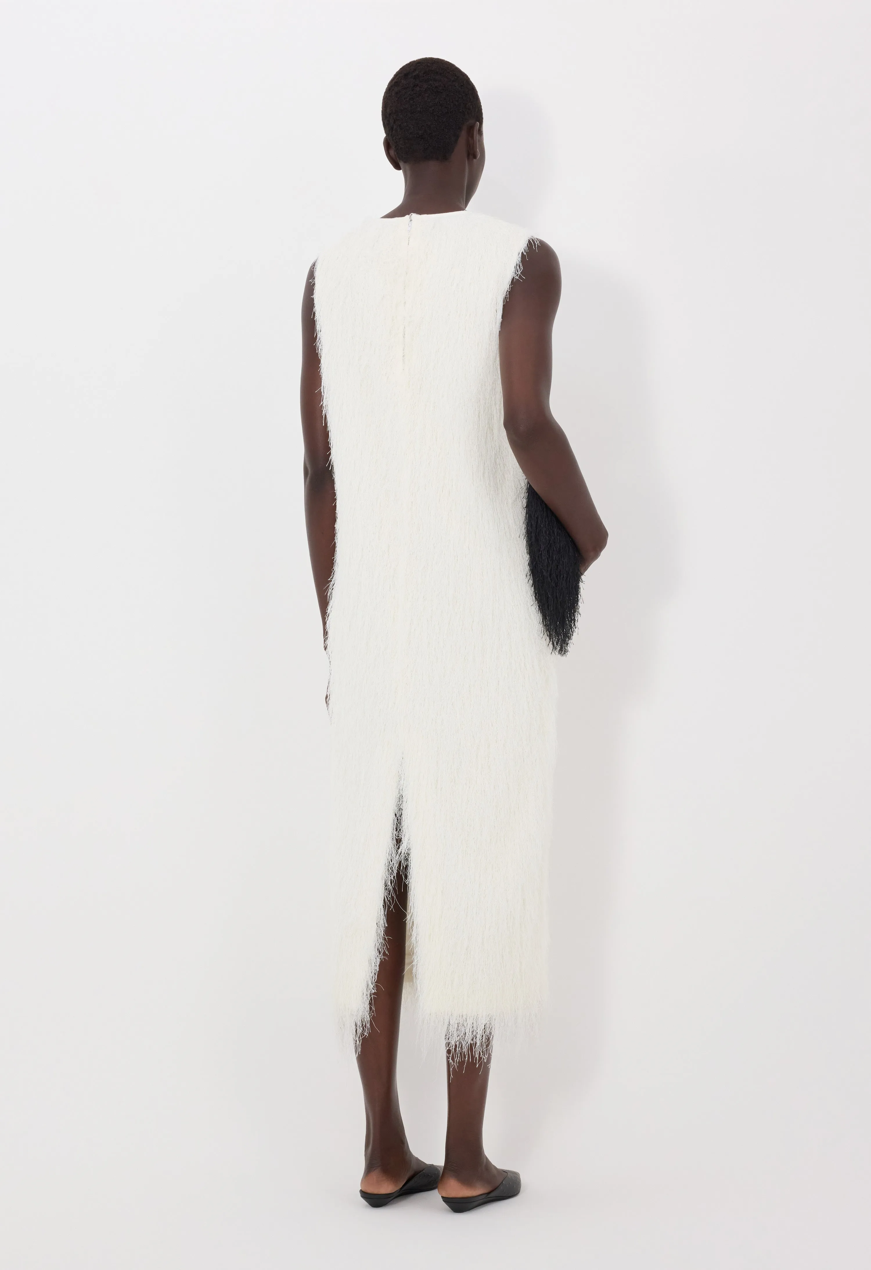 TIWA Maxi fringed dress sold by Loulou De Saison product image thumbnail 5