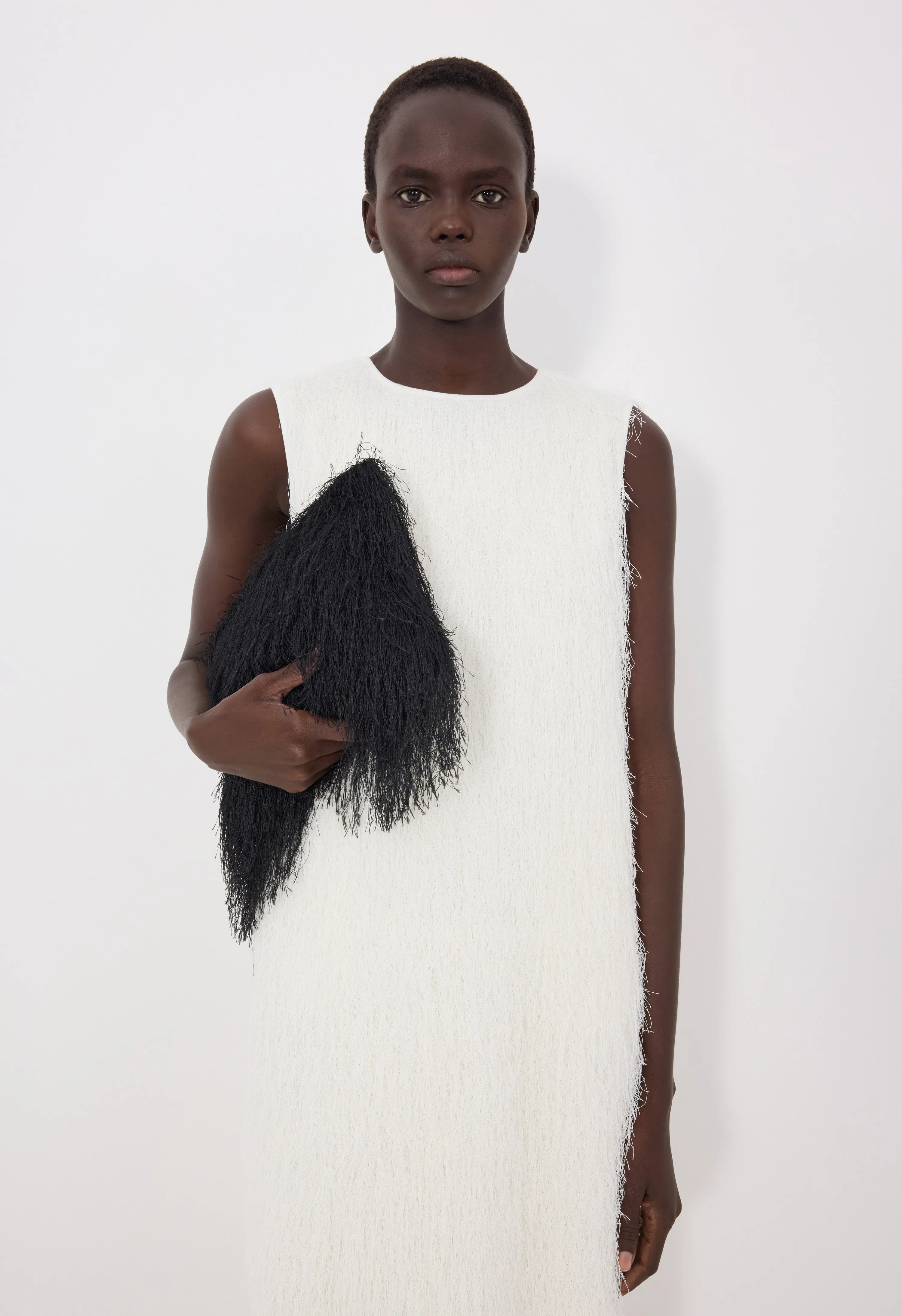 TIWA Maxi fringed dress sold by Loulou De Saison product image thumbnail 4