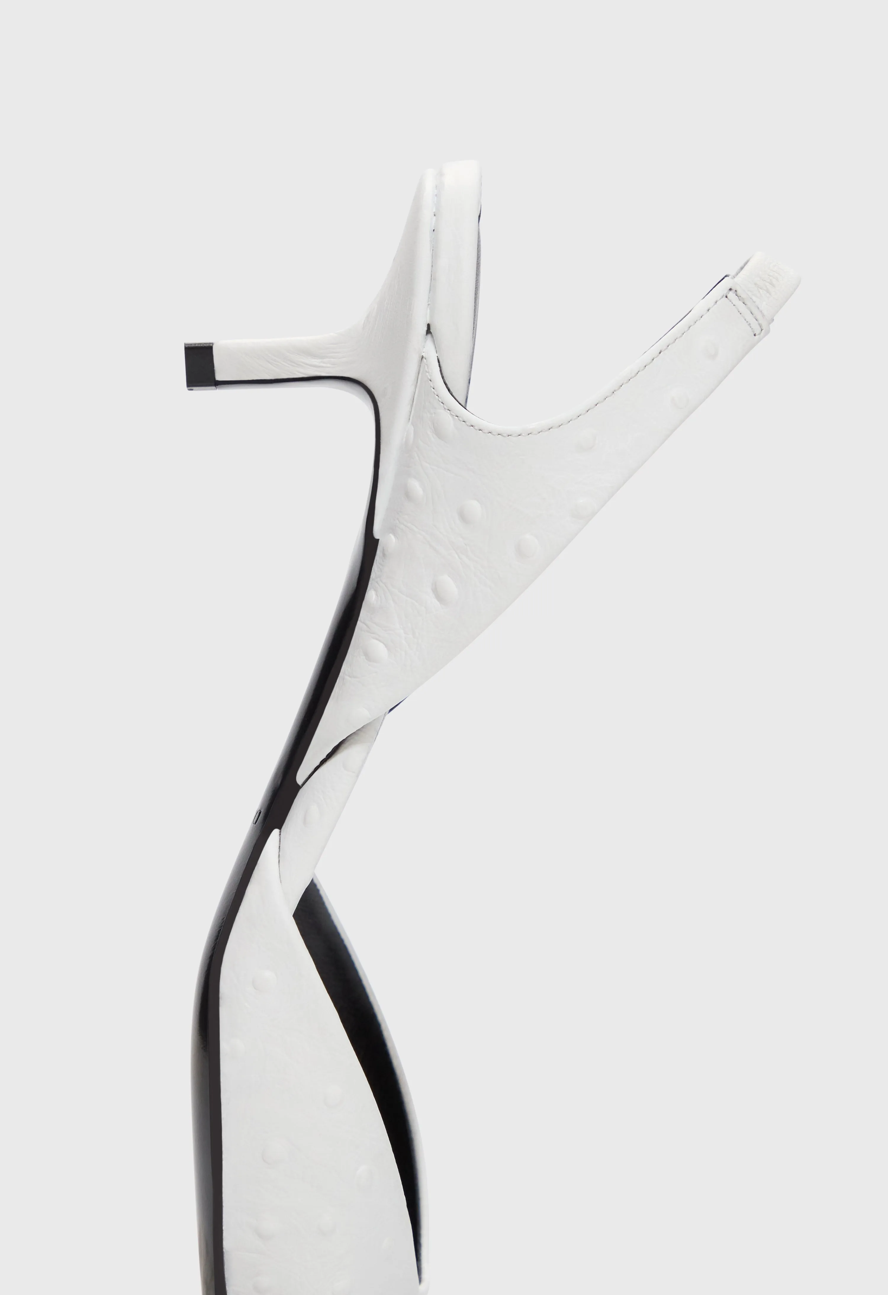 SULLY Ostrich-effect leather slingback shoes sold by Loulou De Saison product image thumbnail 5