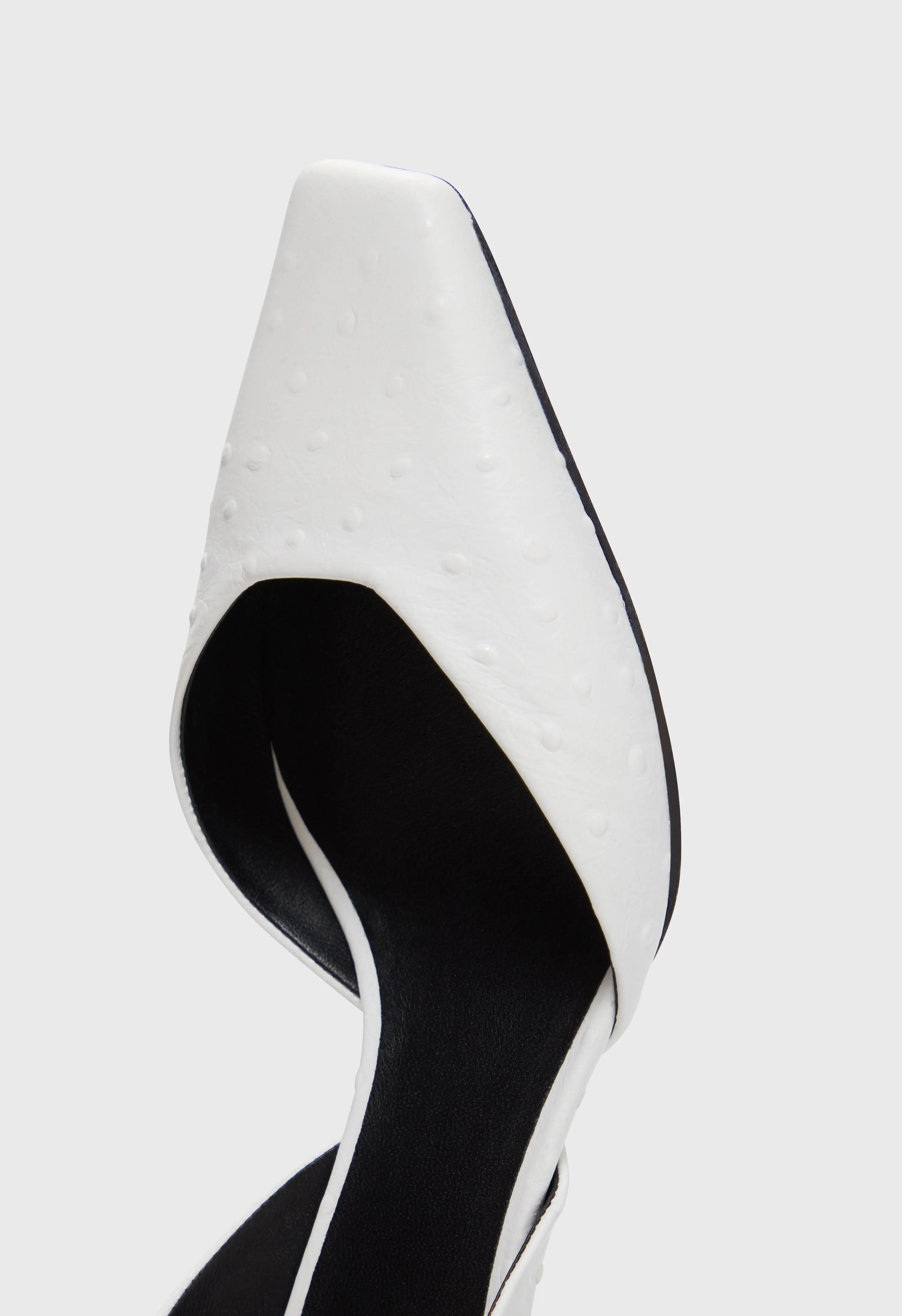 SULLY Ostrich-effect leather slingback shoes sold by Loulou De Saison product image thumbnail 4