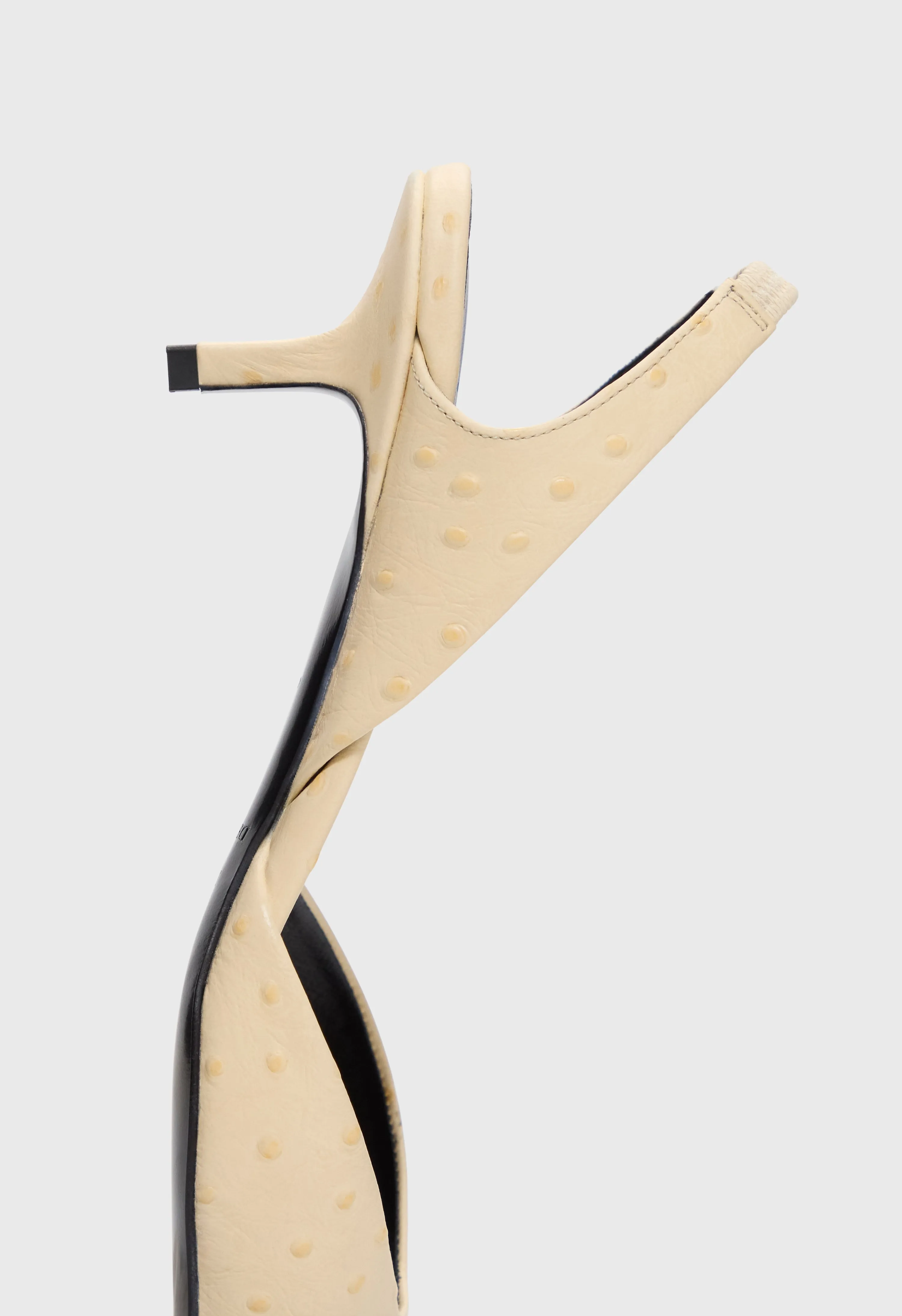 SULLY Ostrich-effect leather slingback shoes sold by Loulou De Saison product image thumbnail 5