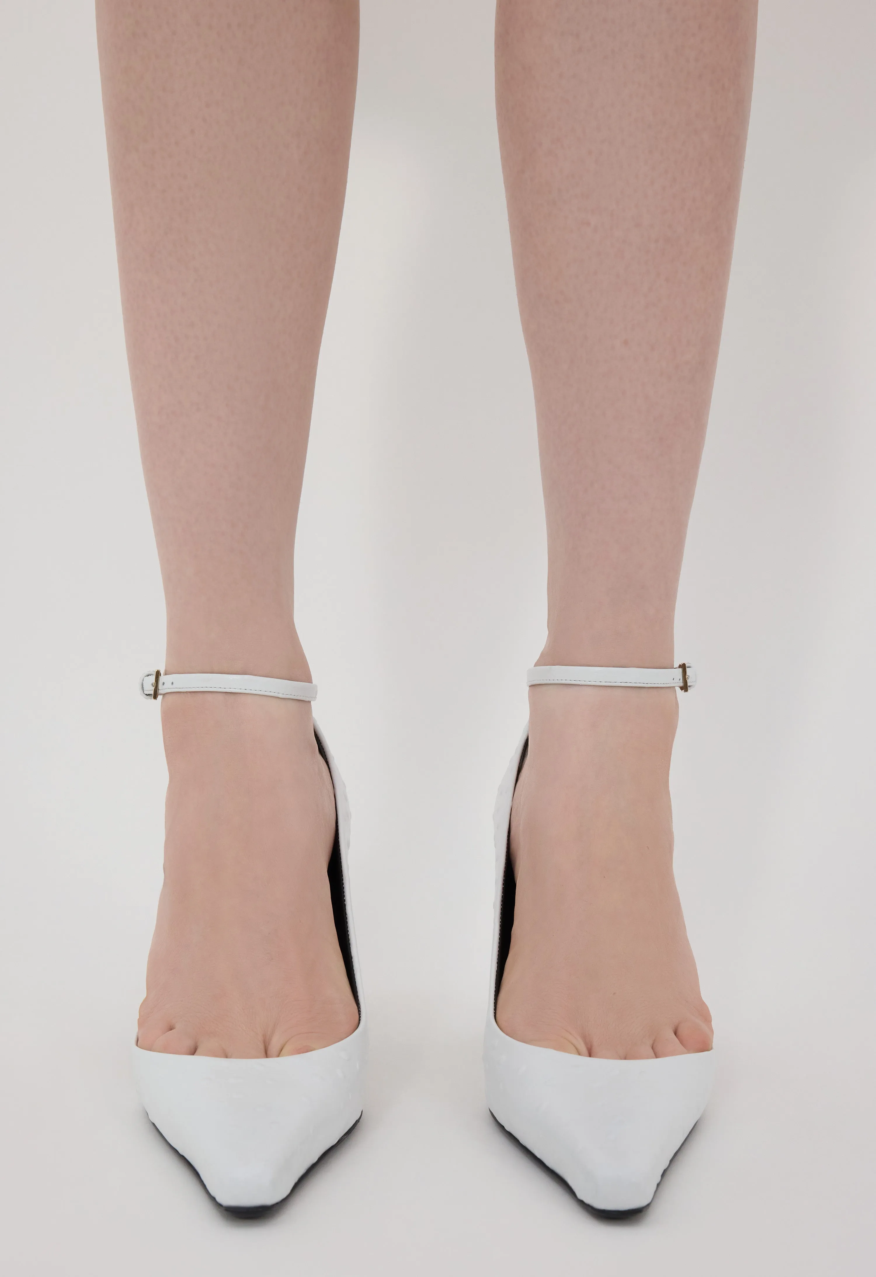 SCALA Ostrich-effect leather pumps sold by Loulou De Saison product image thumbnail 2