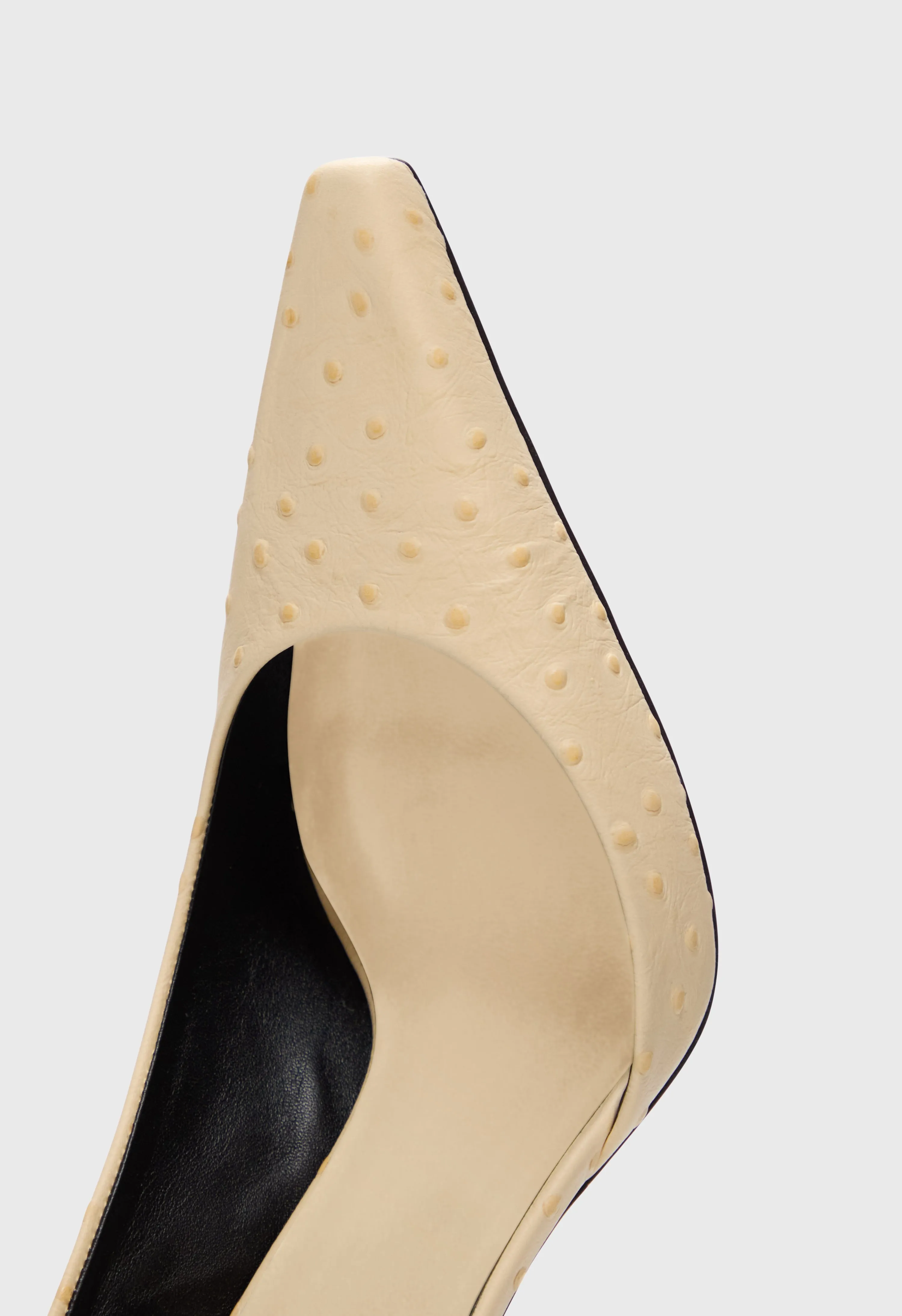SCALA Ostrich-effect leather pumps sold by Loulou De Saison product image thumbnail 4
