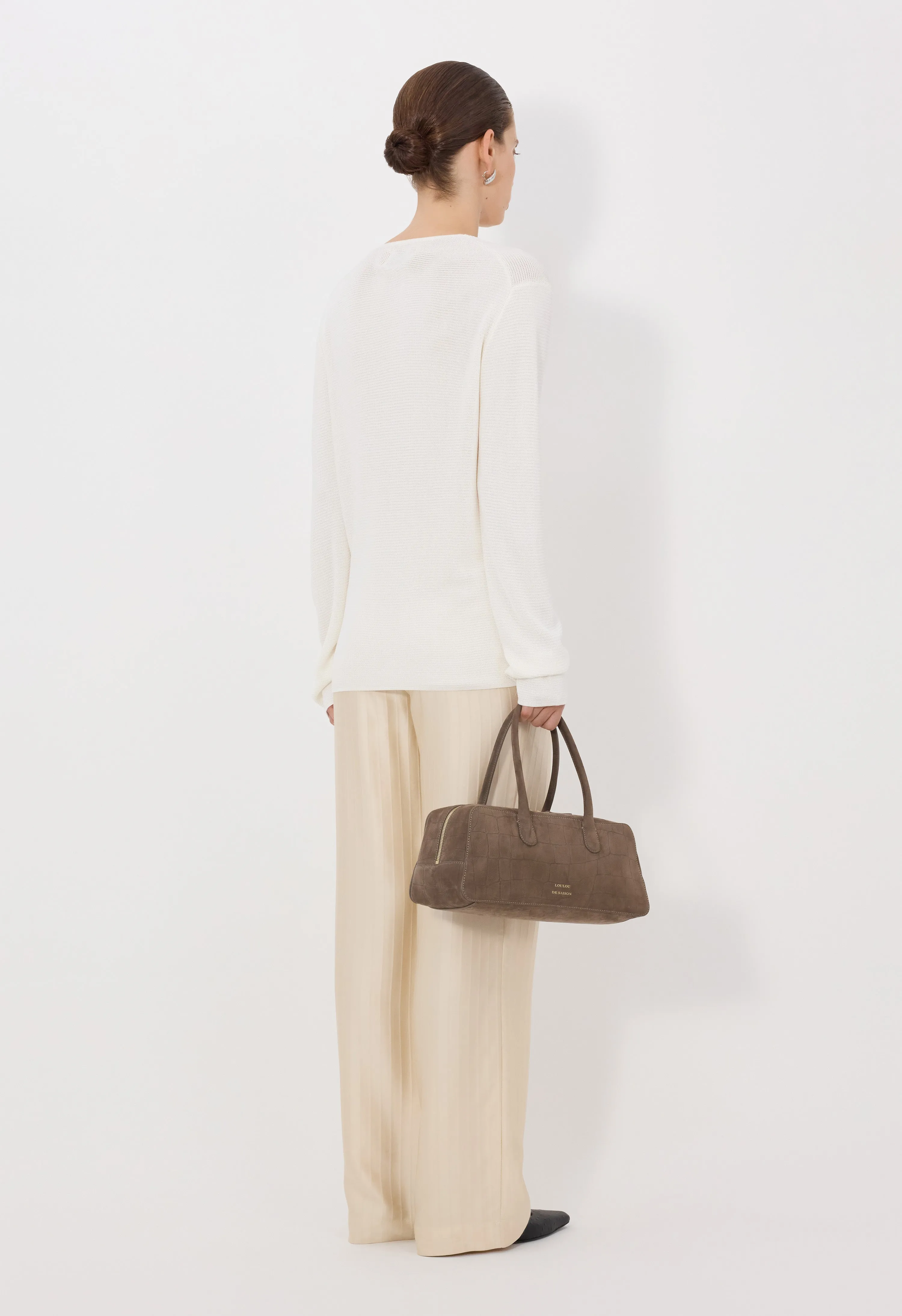 SAYA Knitted V neck sweater sold by Loulou De Saison product image thumbnail 5