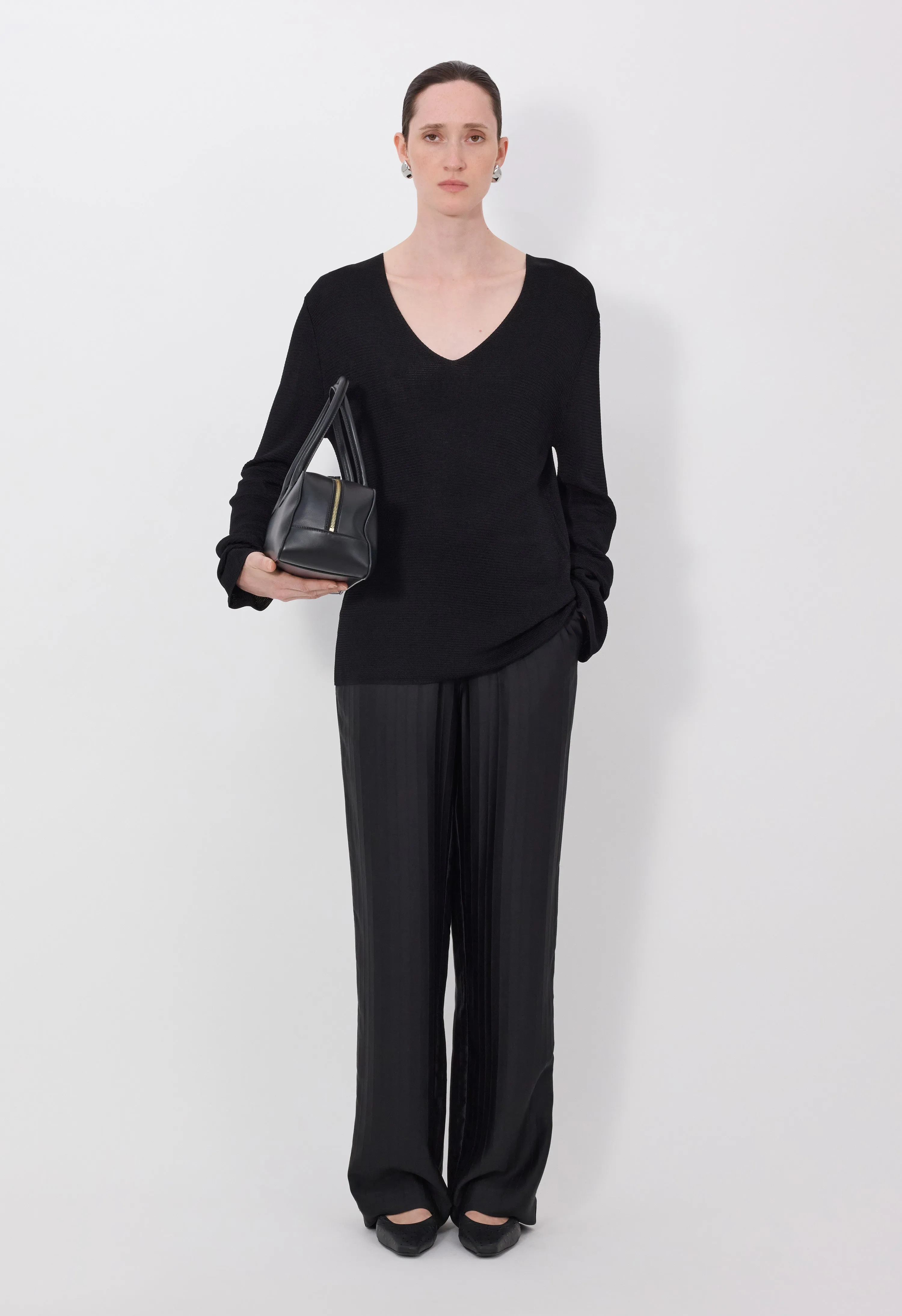 SAYA Knitted V neck sweater sold by Loulou De Saison