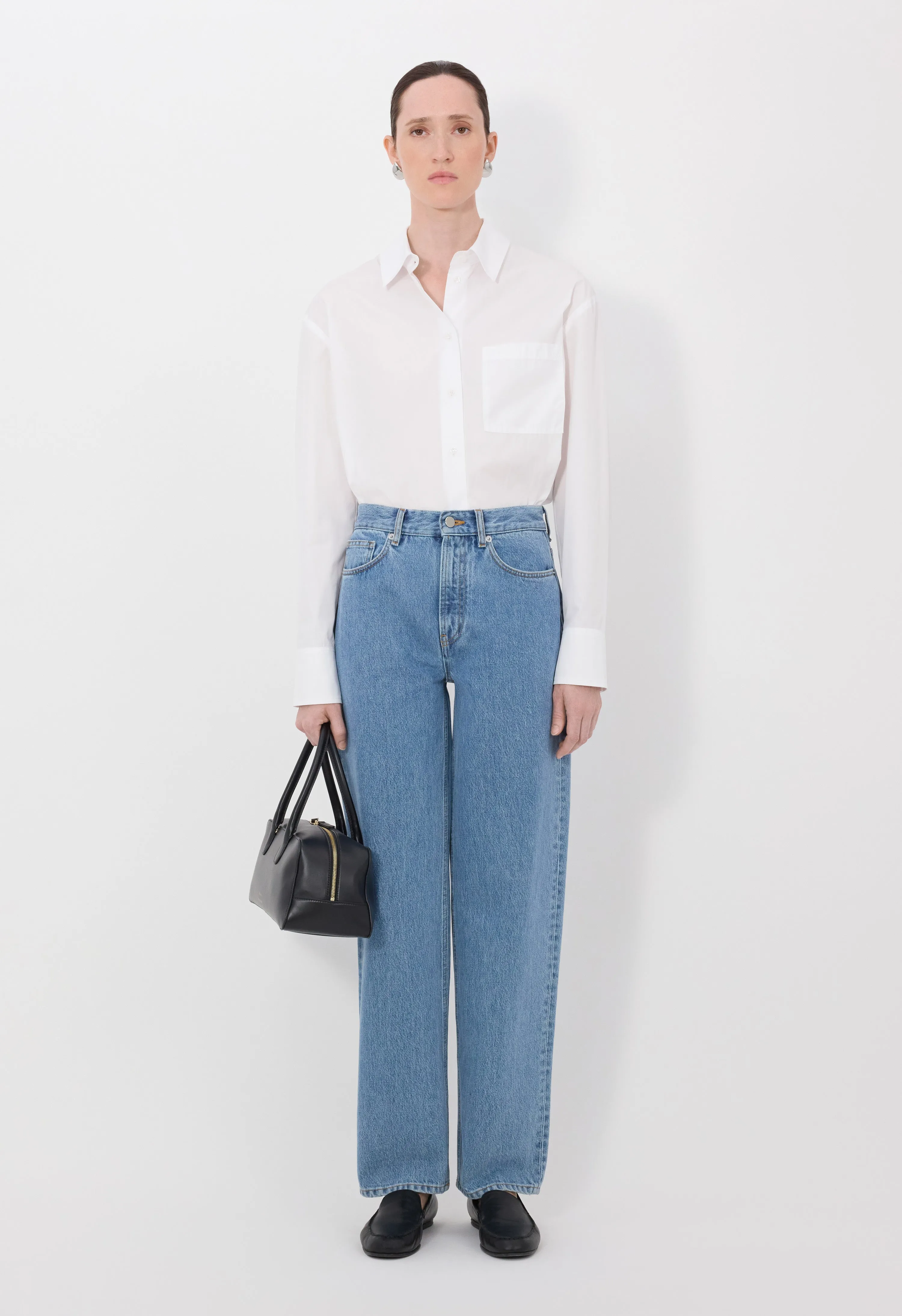 SAMUR LDS Organic denim boyfriend jeans sold by Loulou De Saison