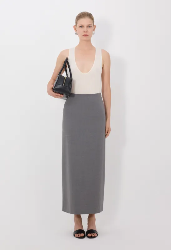 SAMOS LDS Grain de poudre long skirt made by Loulou De Saison