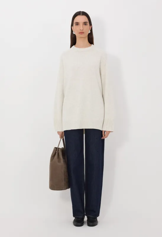 SAFI LDS Long cashmere sweater sold by Loulou De Saison