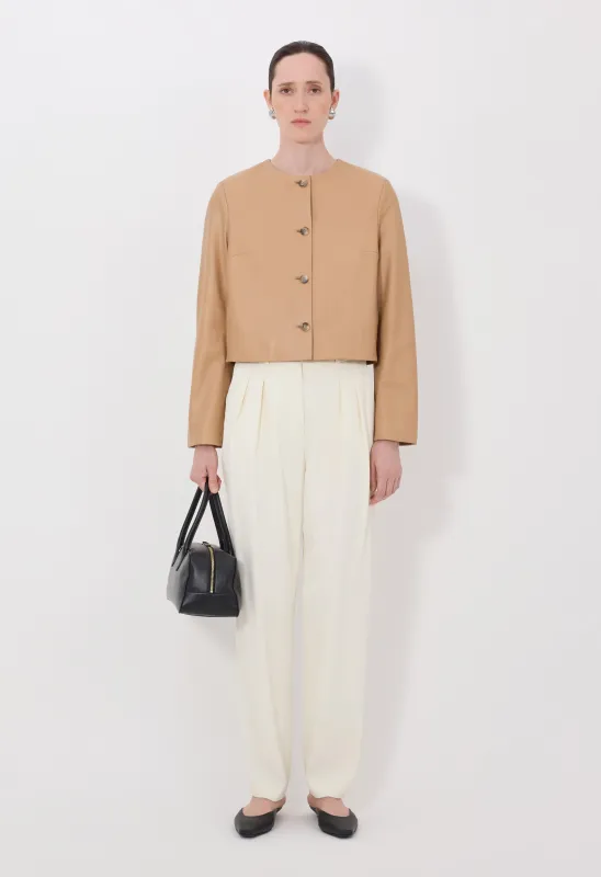 RAHO Plongé leather jacket made by Loulou De Saison