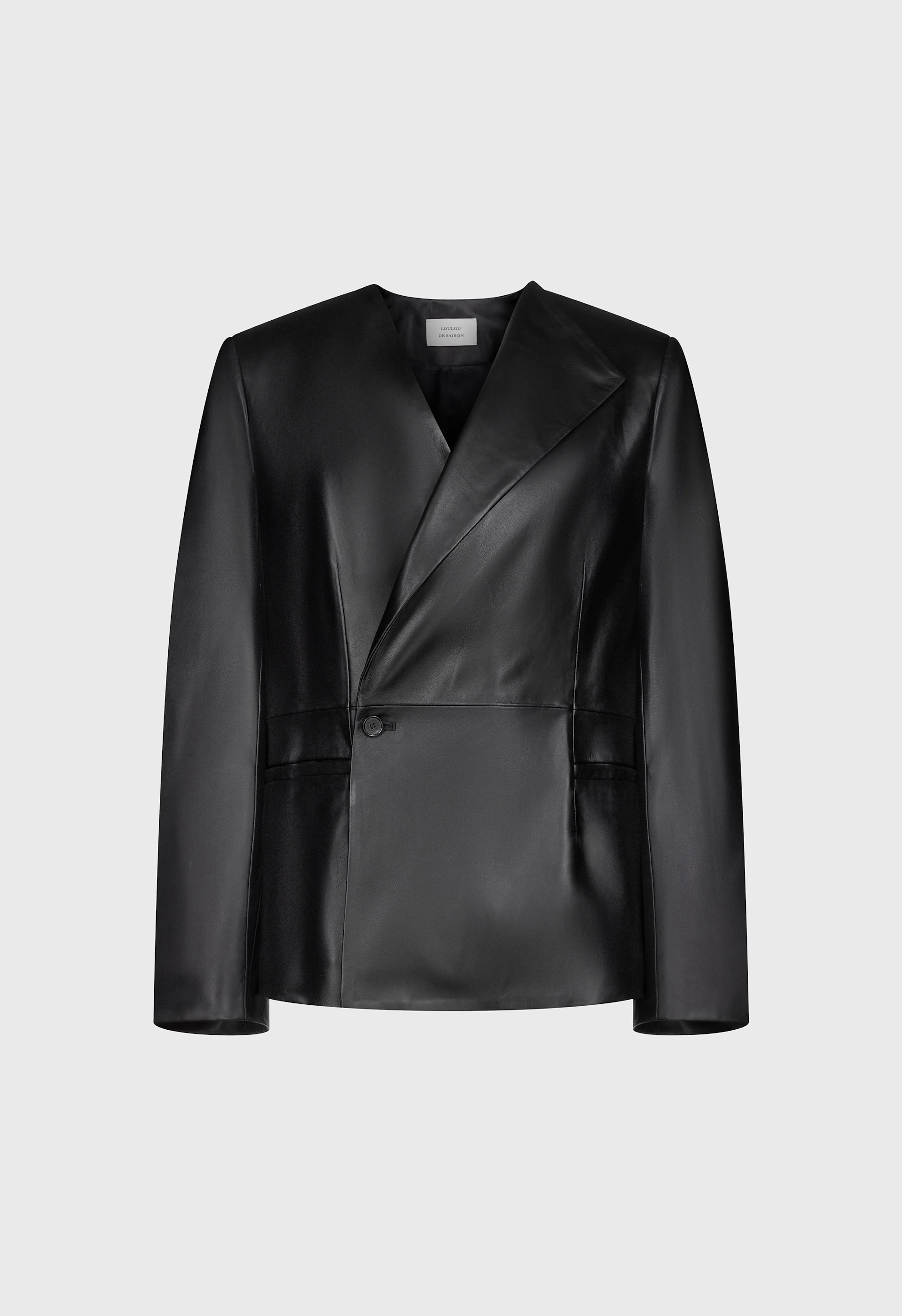 PAOLI Asymmetric leather jacket sold by Loulou De Saison product image thumbnail 2