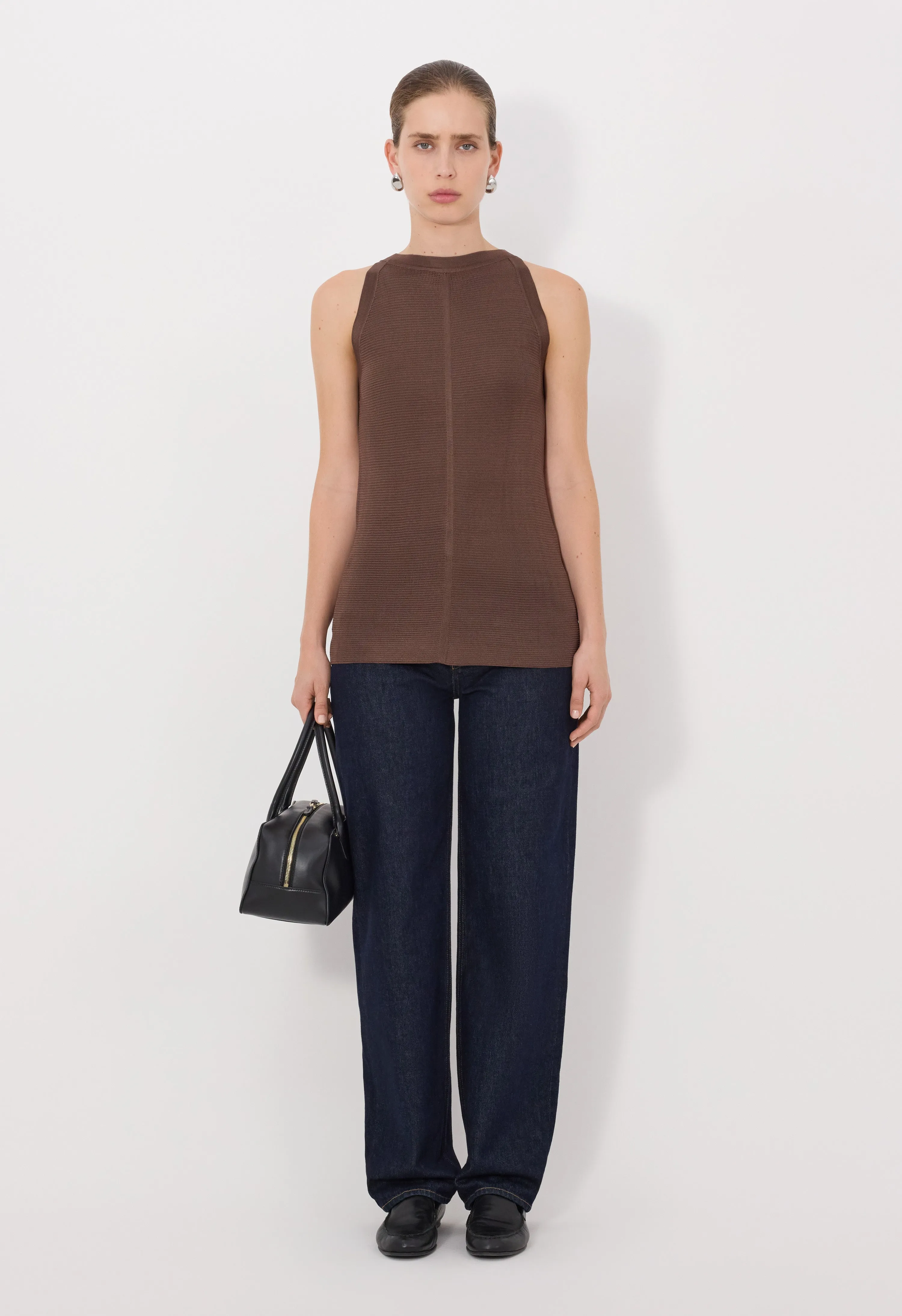 OHANA Sleeveless knitted top sold by Loulou De Saison