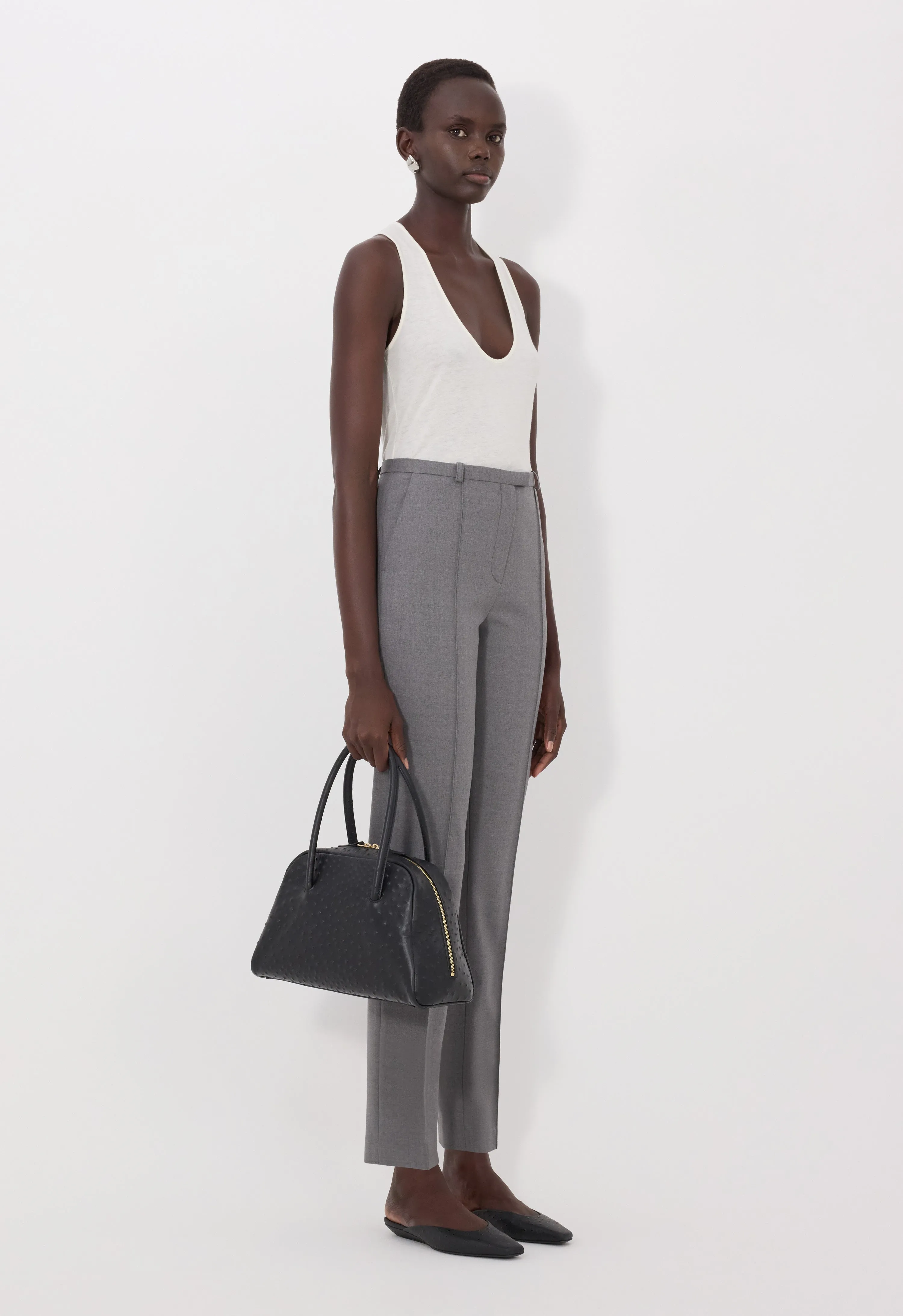 MALKA LDS Grain de poudre fitted trousers sold by Loulou De Saison product image thumbnail 3