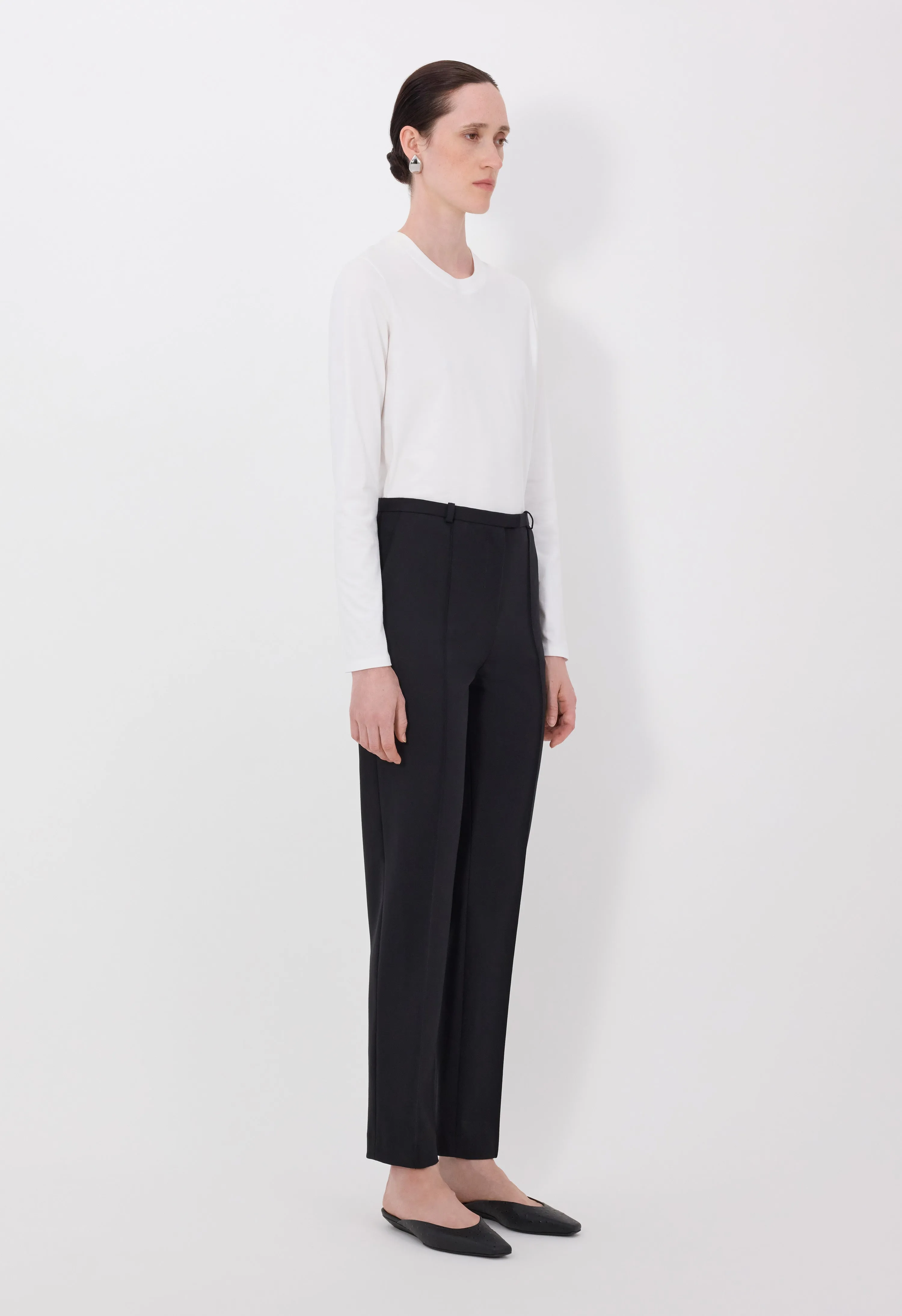 MALKA LDS Grain de poudre fitted trousers sold by Loulou De Saison product image thumbnail 3