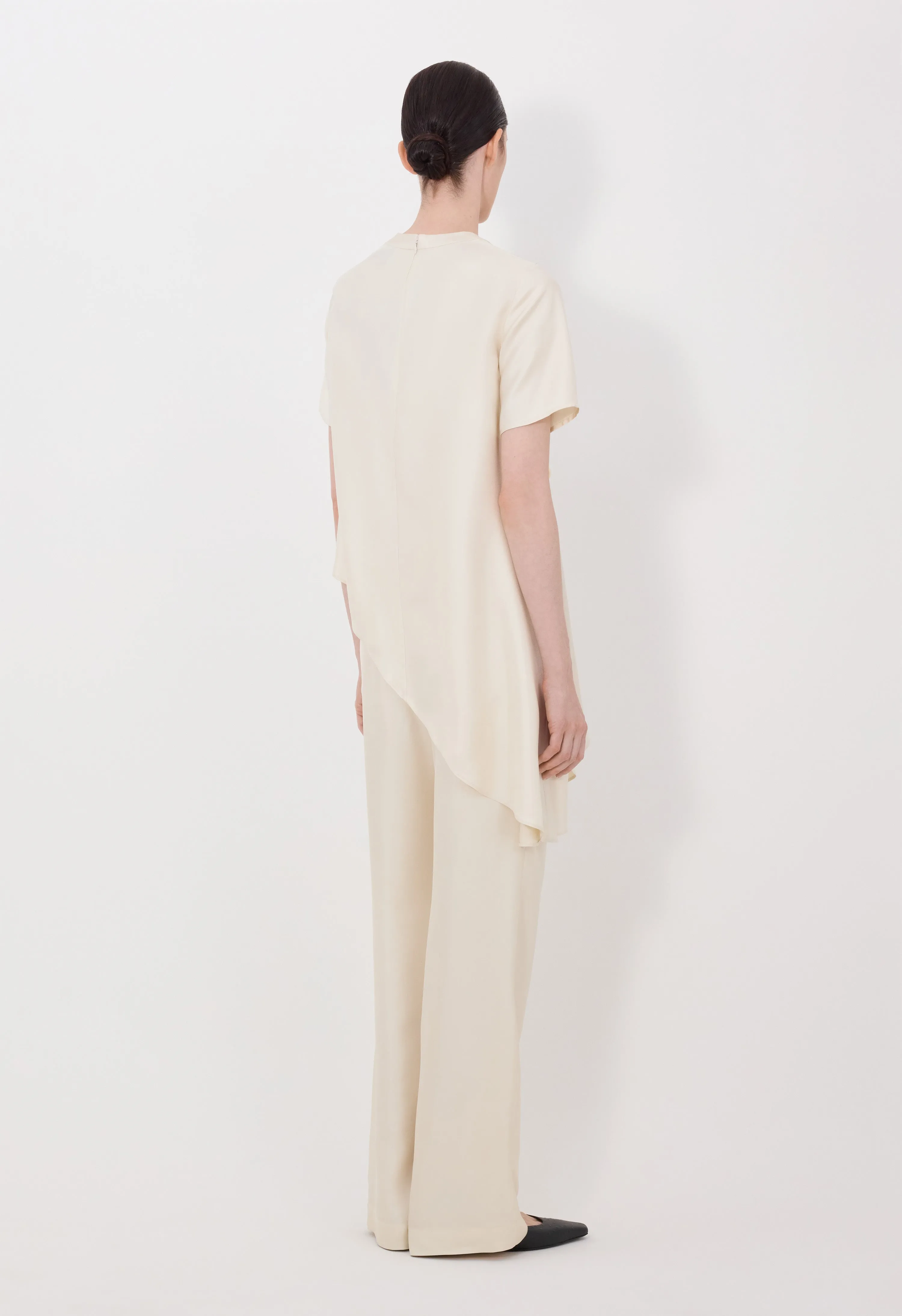 MADEA Asymmetric silk twill top sold by Loulou De Saison product image thumbnail 5