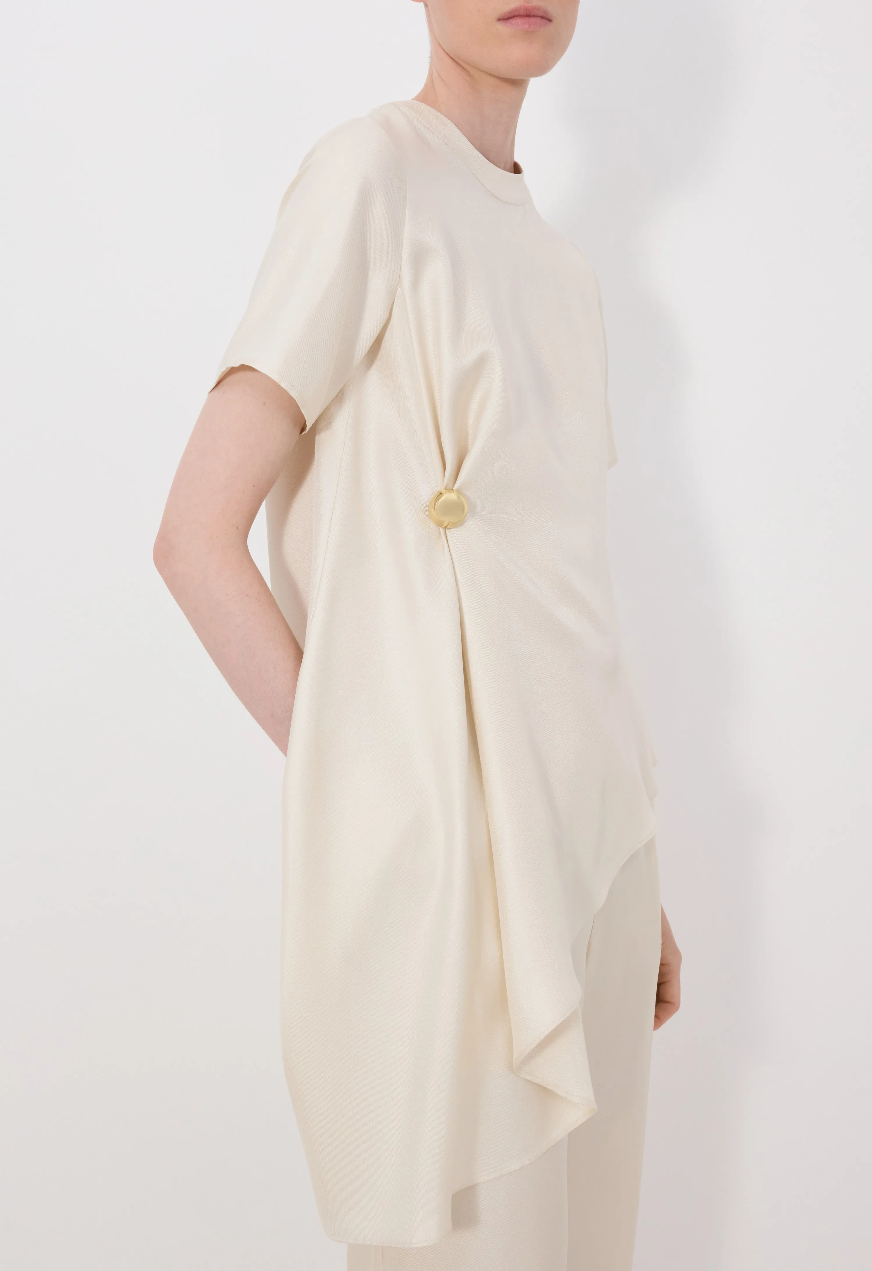 MADEA Asymmetric silk twill top sold by Loulou De Saison product image thumbnail 4