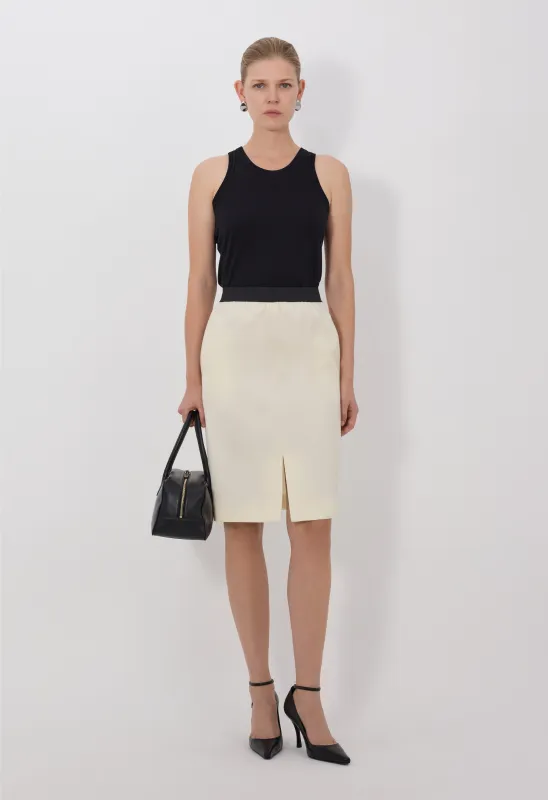 LIMA Elasticated waist skirt made by Loulou De Saison