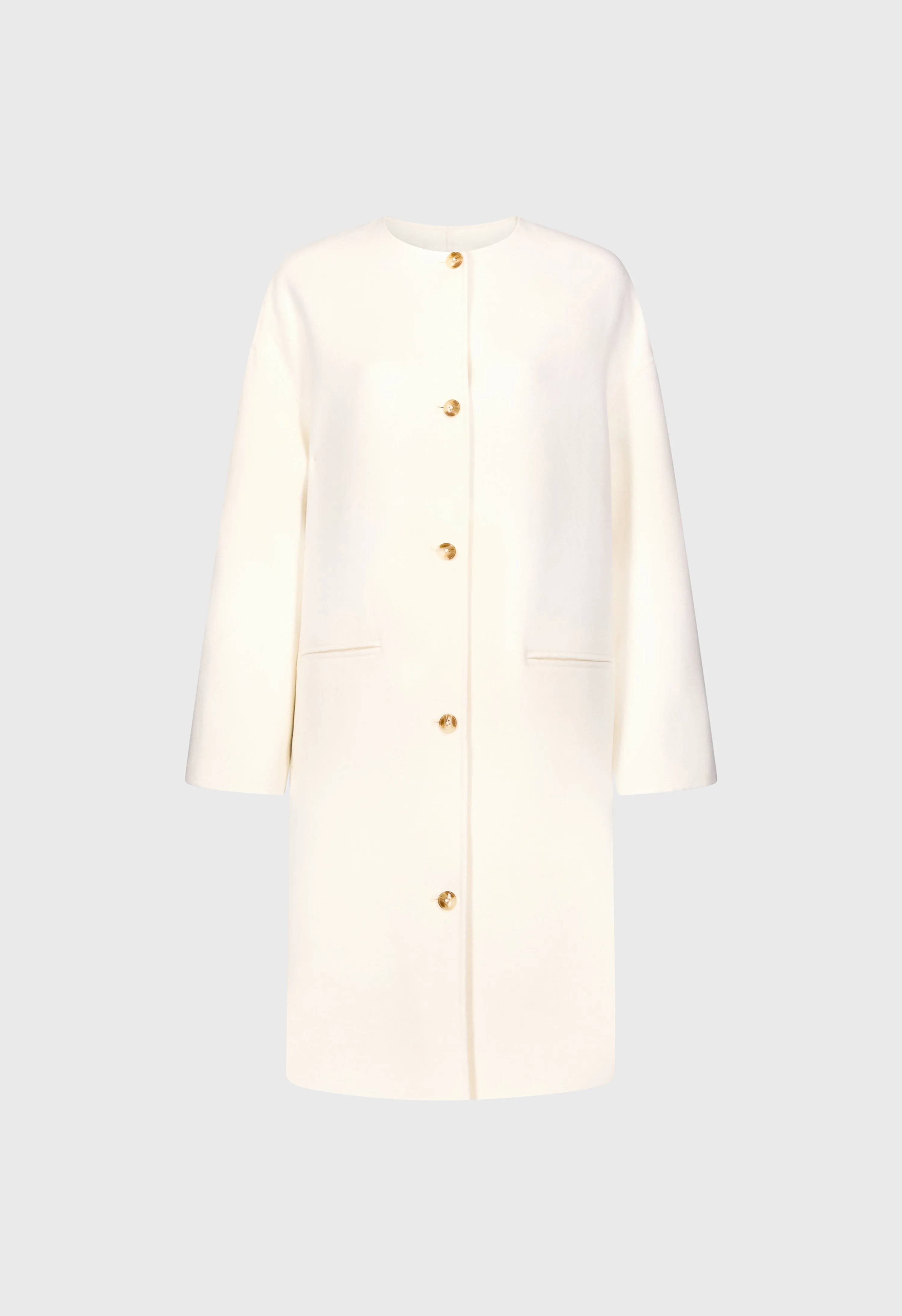 KERRY Wool cashmere drap oval coat sold by Loulou De Saison product image thumbnail 2