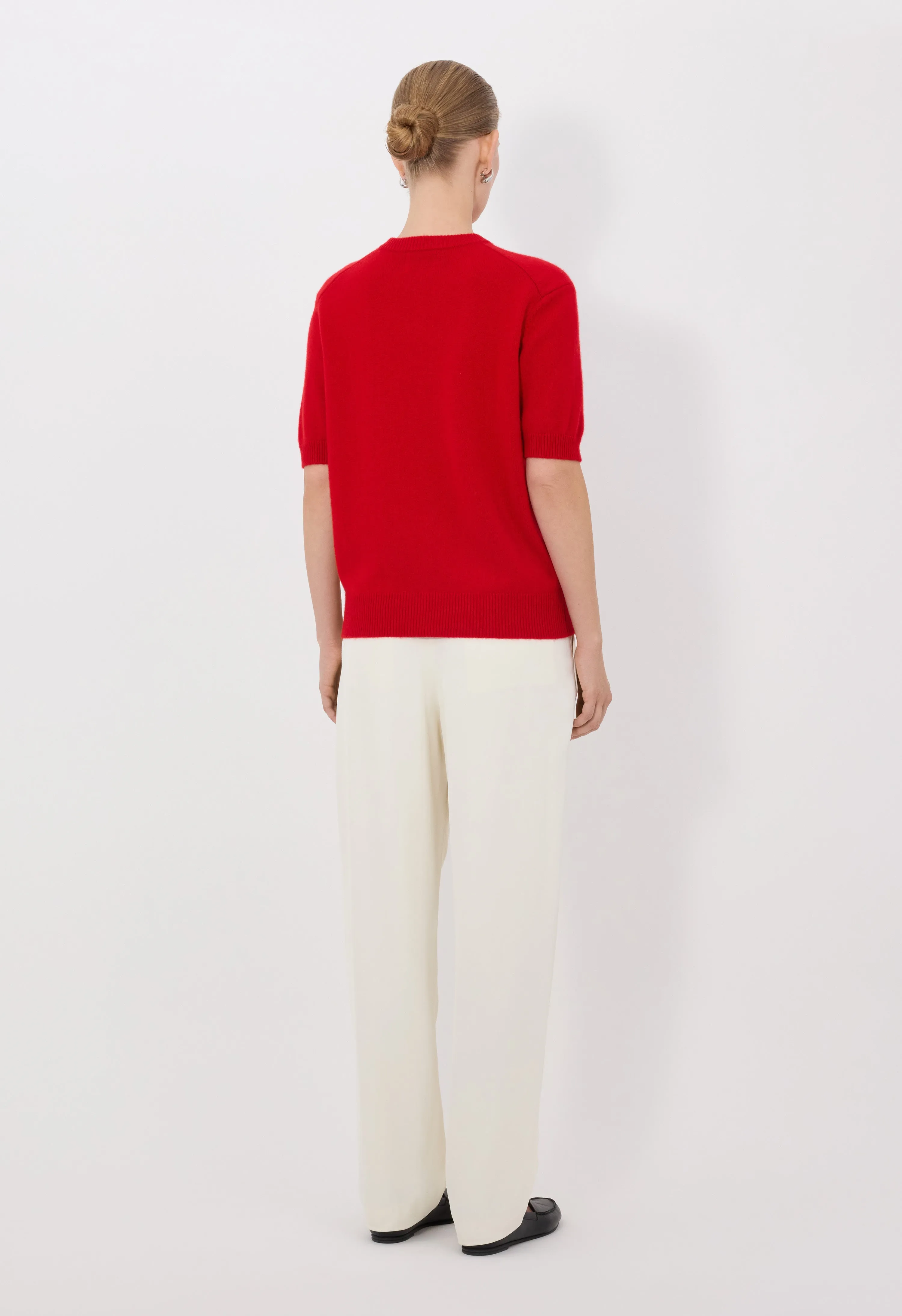 JODI Short sleeve cashmere cardigan sold by Loulou De Saison product image thumbnail 5