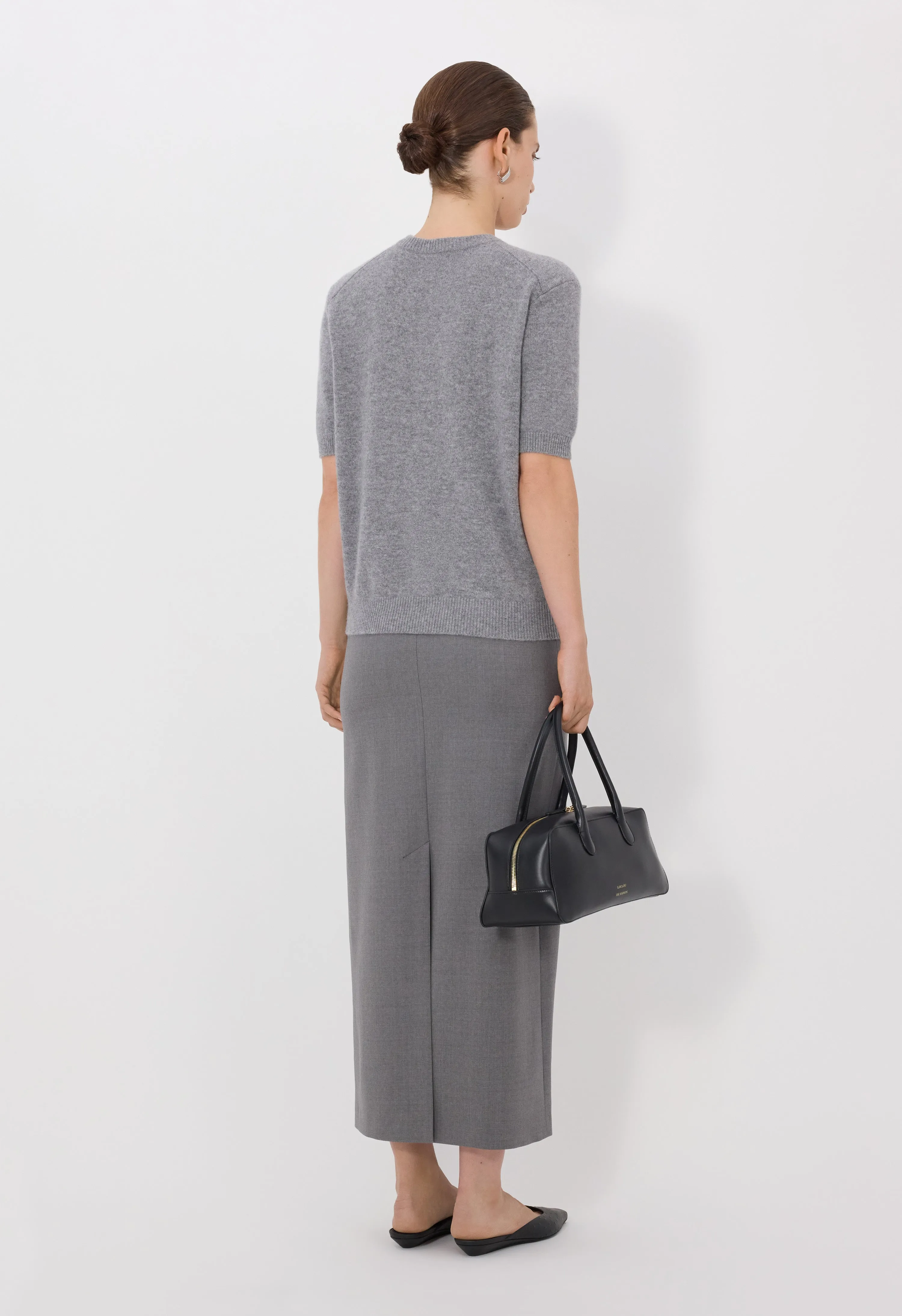 JODI Short sleeve cashmere cardigan sold by Loulou De Saison product image thumbnail 5