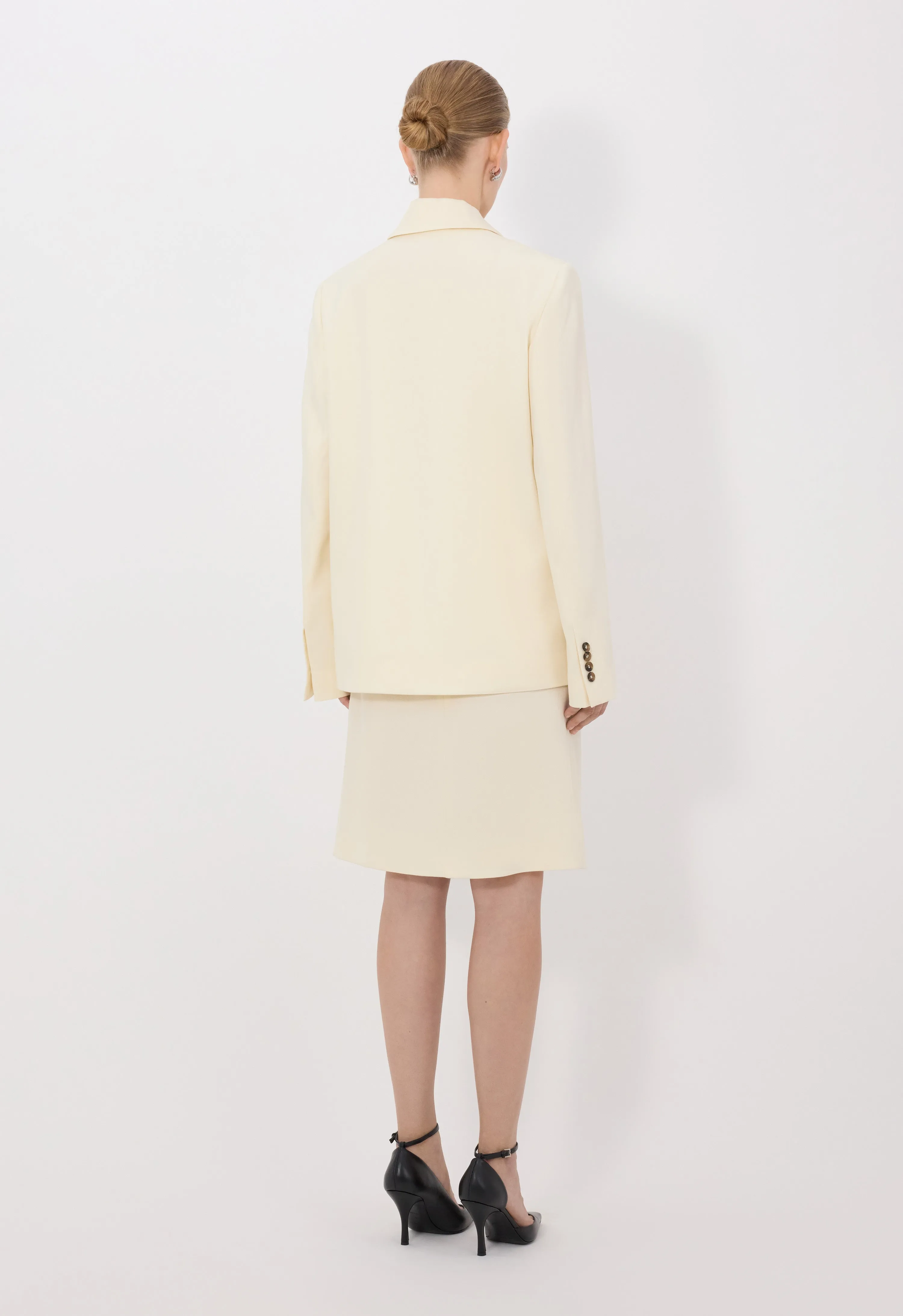 HORN LDS Wool blend double breasted jacket sold by Loulou De Saison product image thumbnail 5