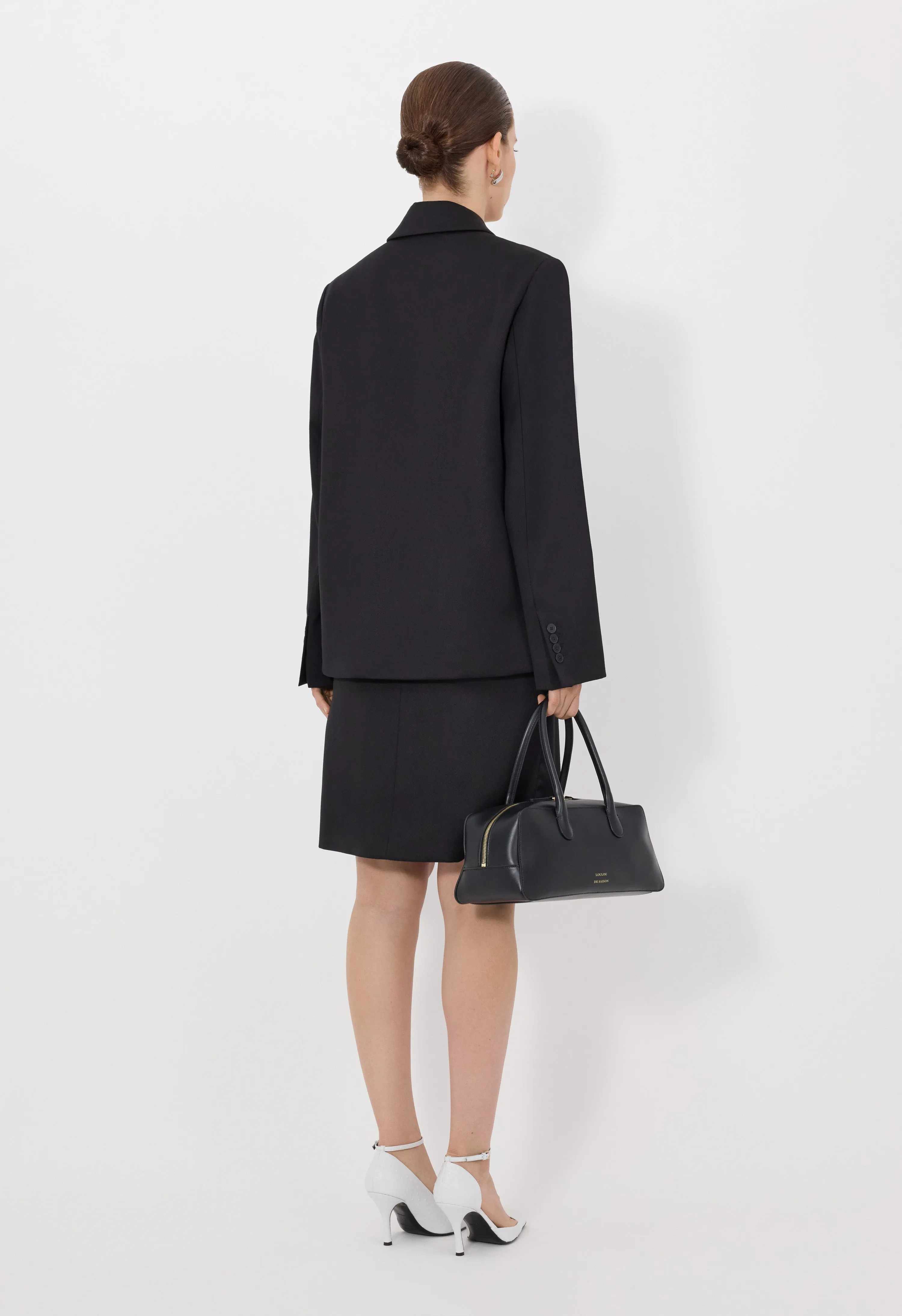 HORN LDS Wool blend double breasted jacket sold by Loulou De Saison product image thumbnail 5