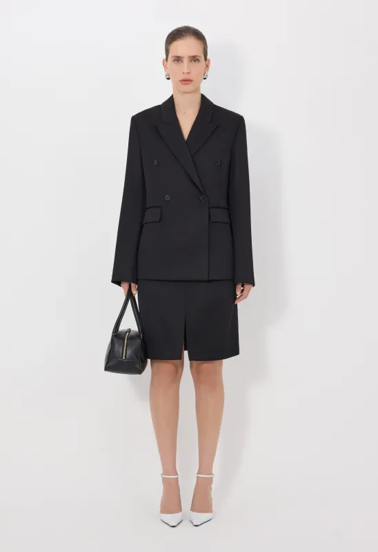 HORN LDS Wool blend double breasted jacket sold by Loulou De Saison