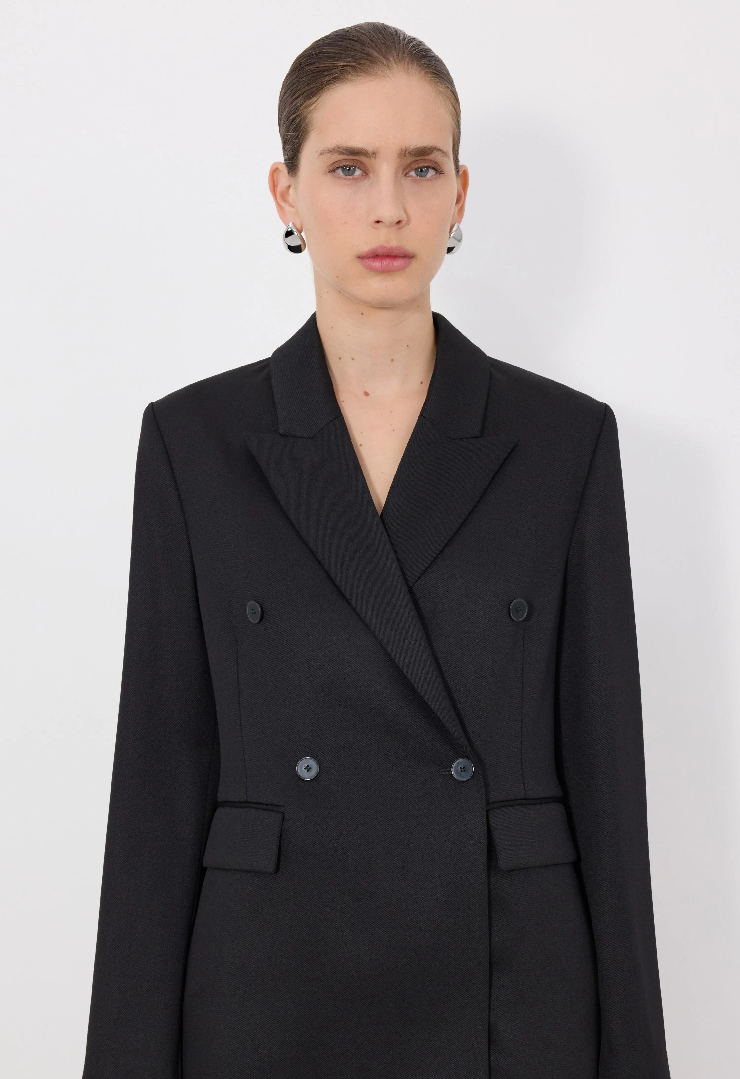 HORN LDS Wool blend double breasted jacket sold by Loulou De Saison product image thumbnail 4