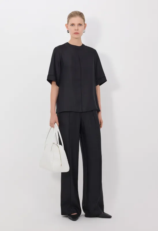 HAVANA Silk twill top sold by Loulou De Saison