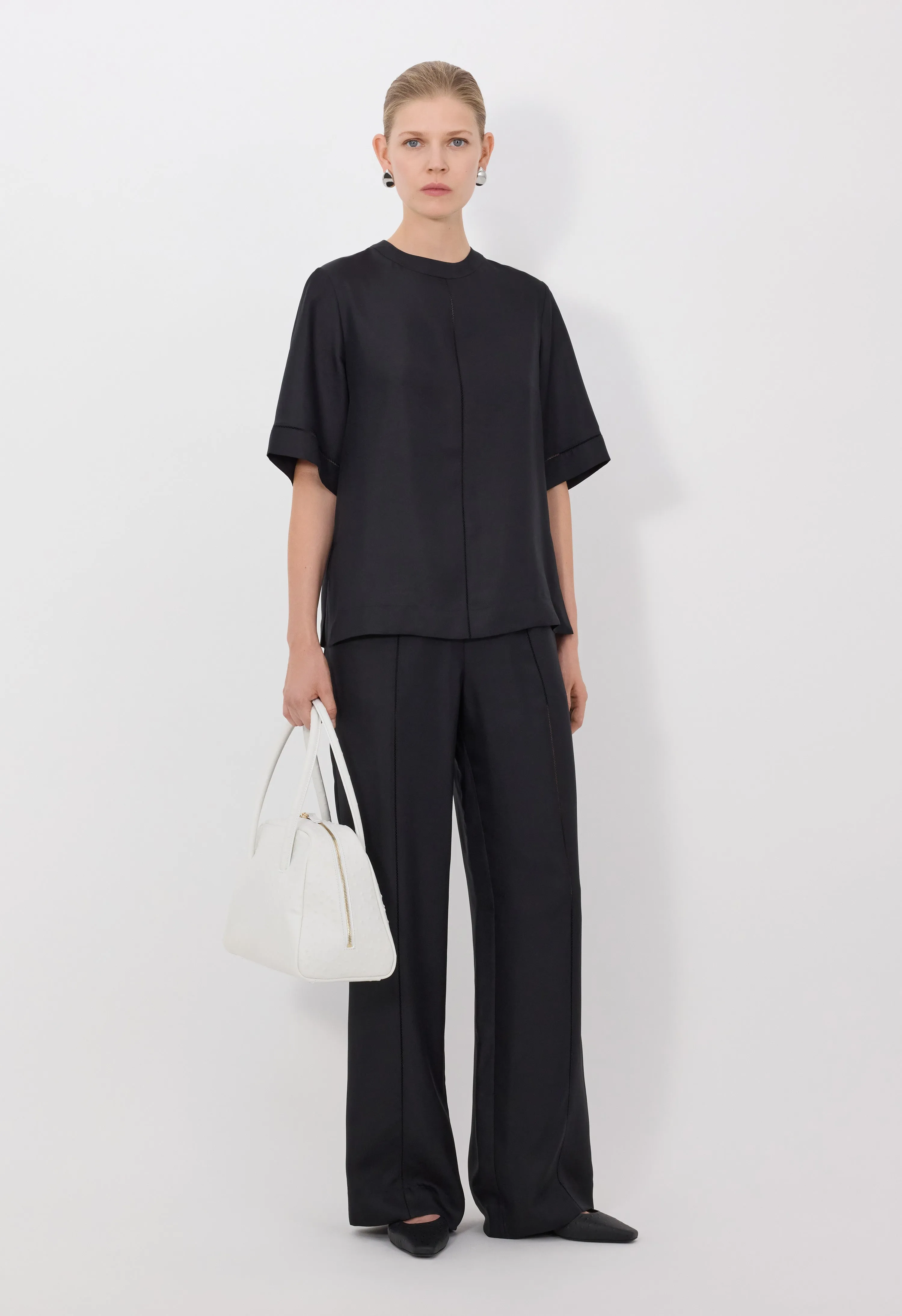 HAVANA Silk twill top sold by Loulou De Saison