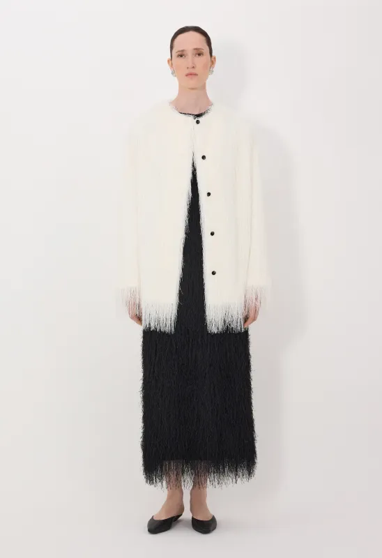 FILIPO Fringed coat made by Loulou De Saison