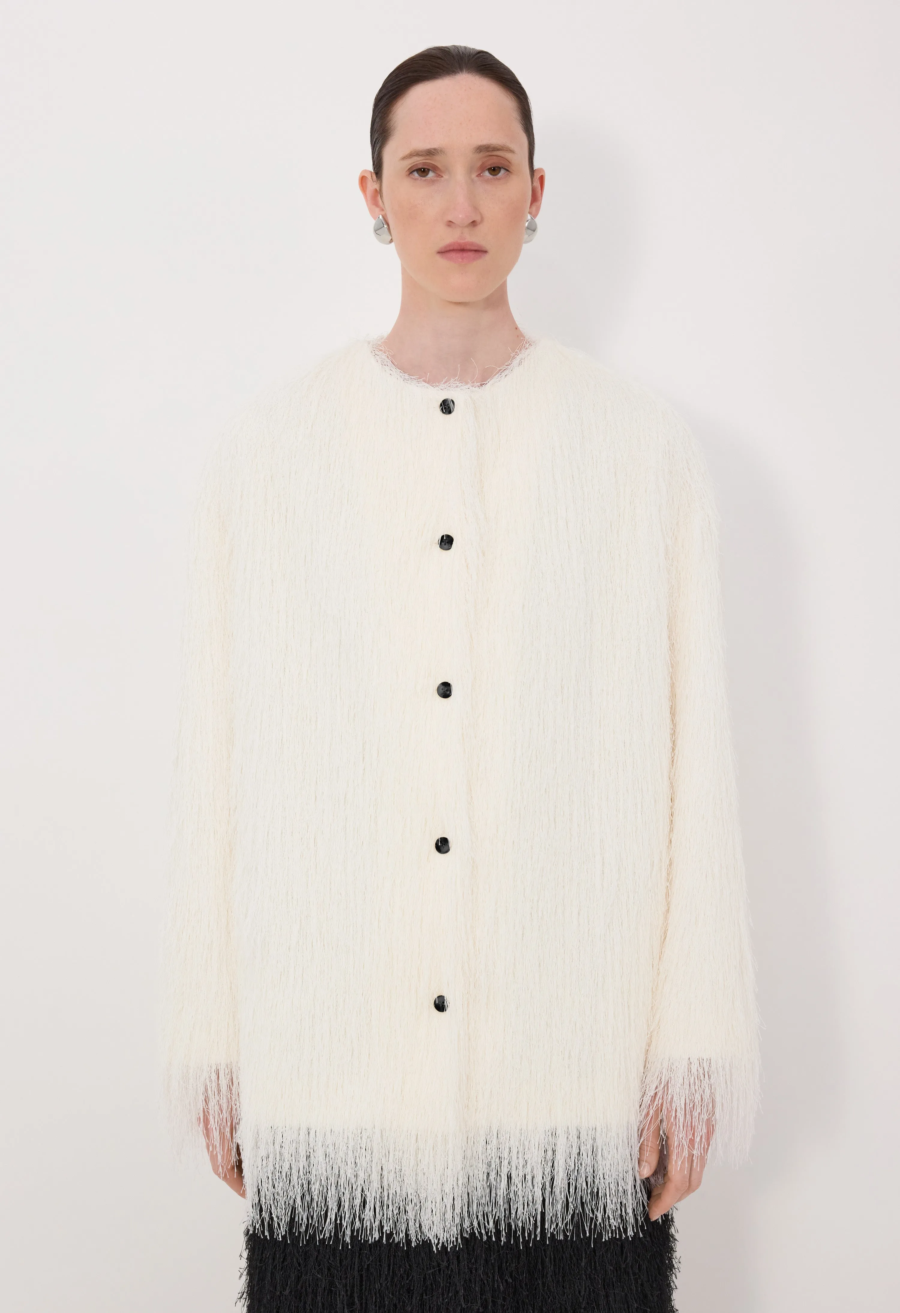 FILIPO Fringed coat sold by Loulou De Saison product image thumbnail 4