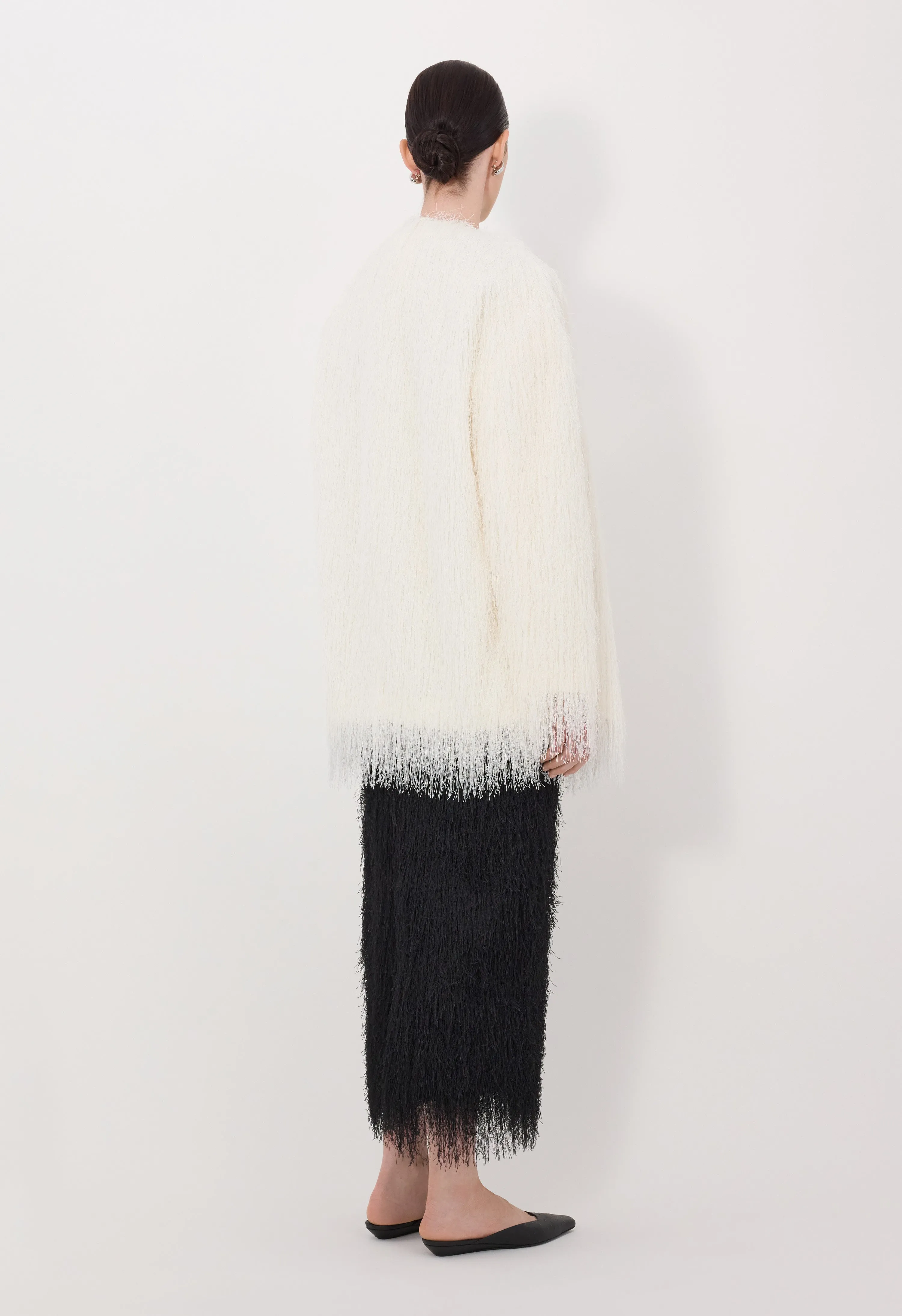 FILIPO Fringed coat sold by Loulou De Saison product image thumbnail 5