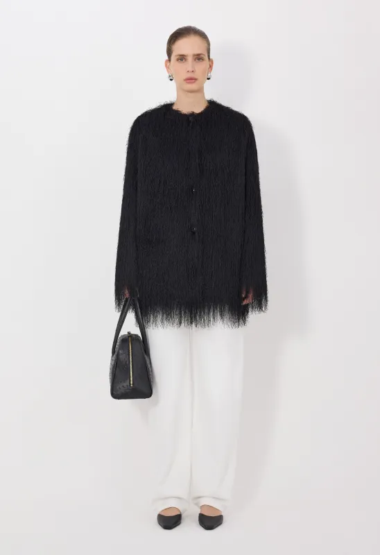FILIPO Fringed coat made by Loulou De Saison