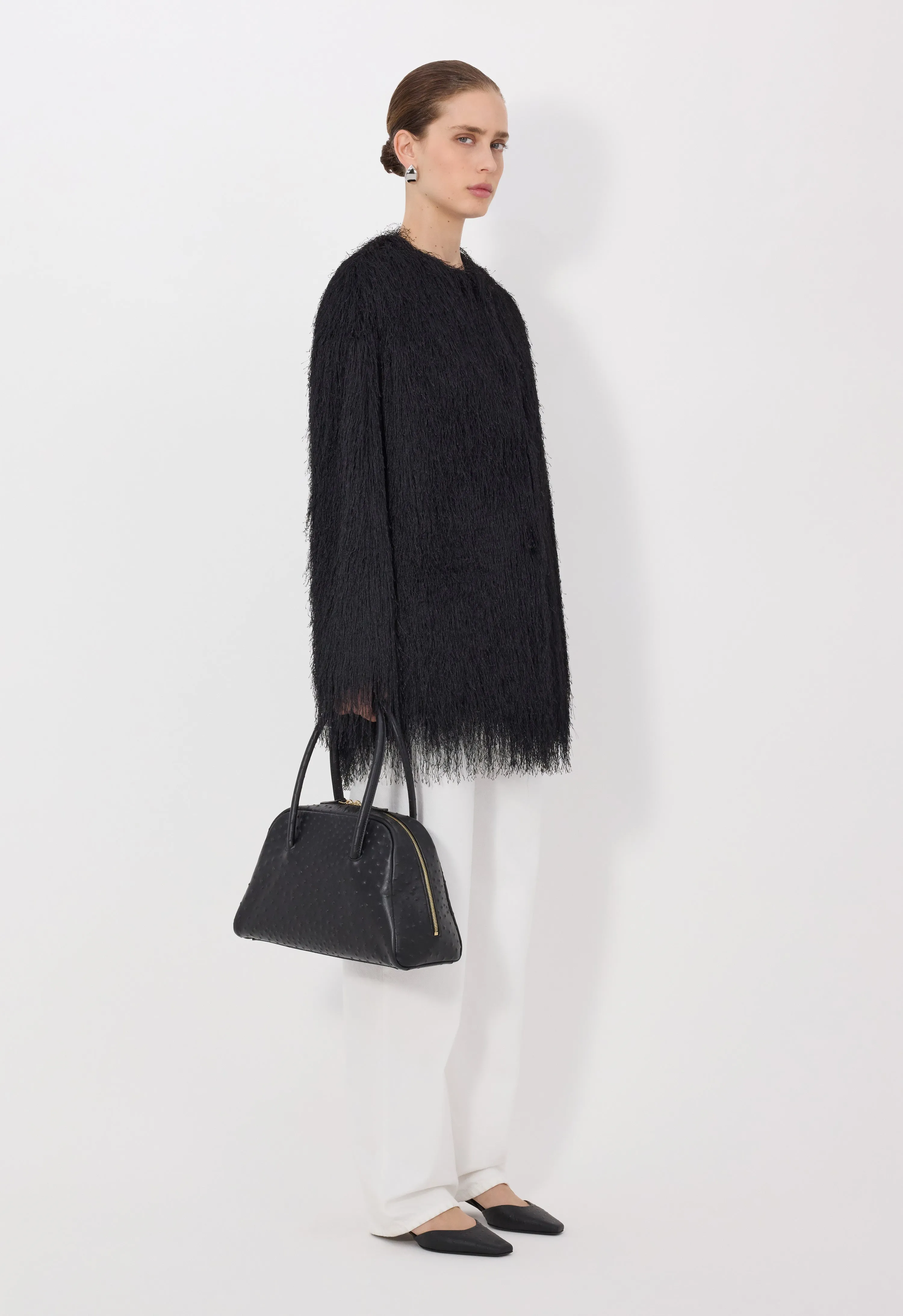 FILIPO Fringed coat sold by Loulou De Saison product image thumbnail 3