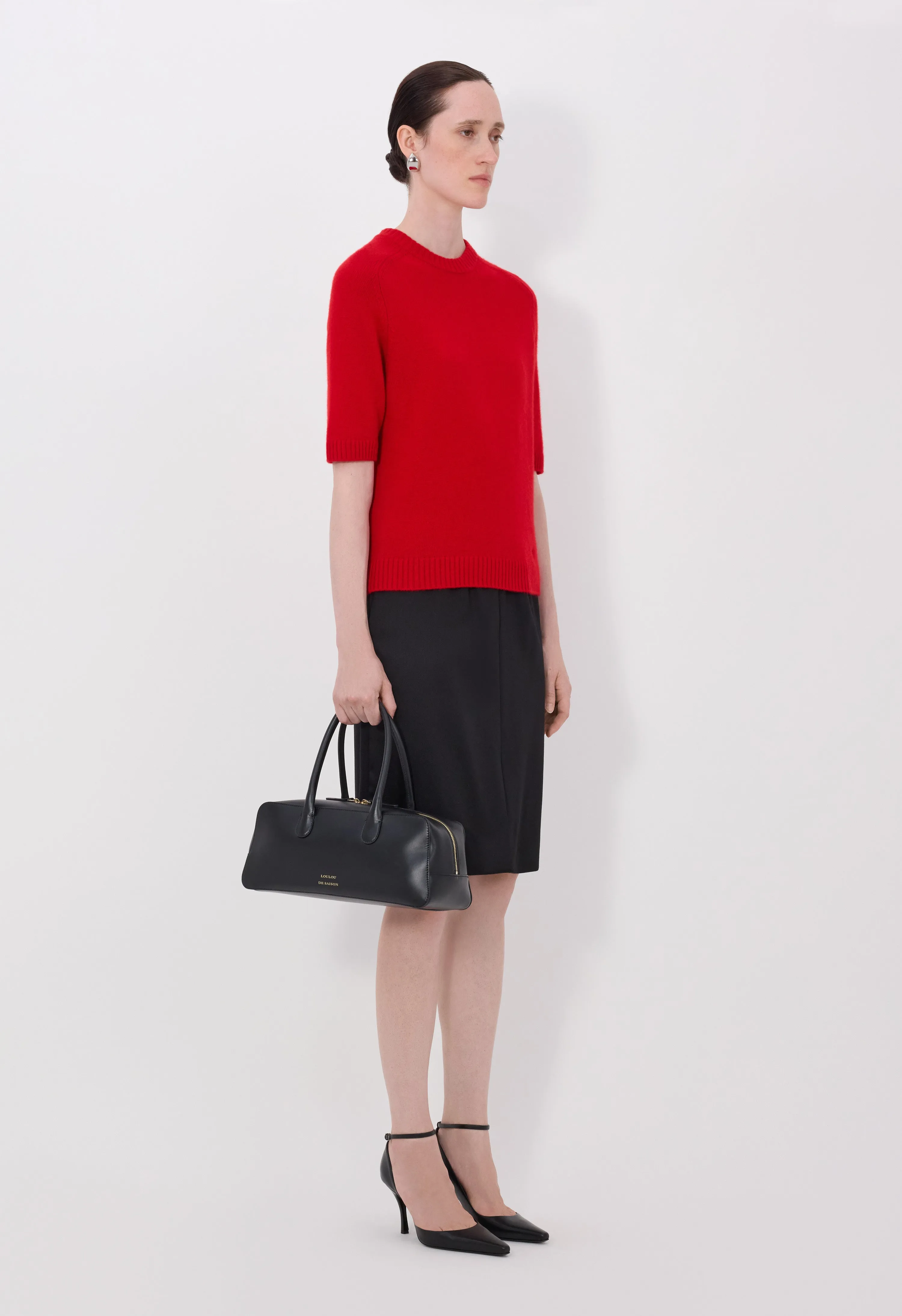 DARA Short-sleeve cashmere top sold by Loulou De Saison product image thumbnail 3