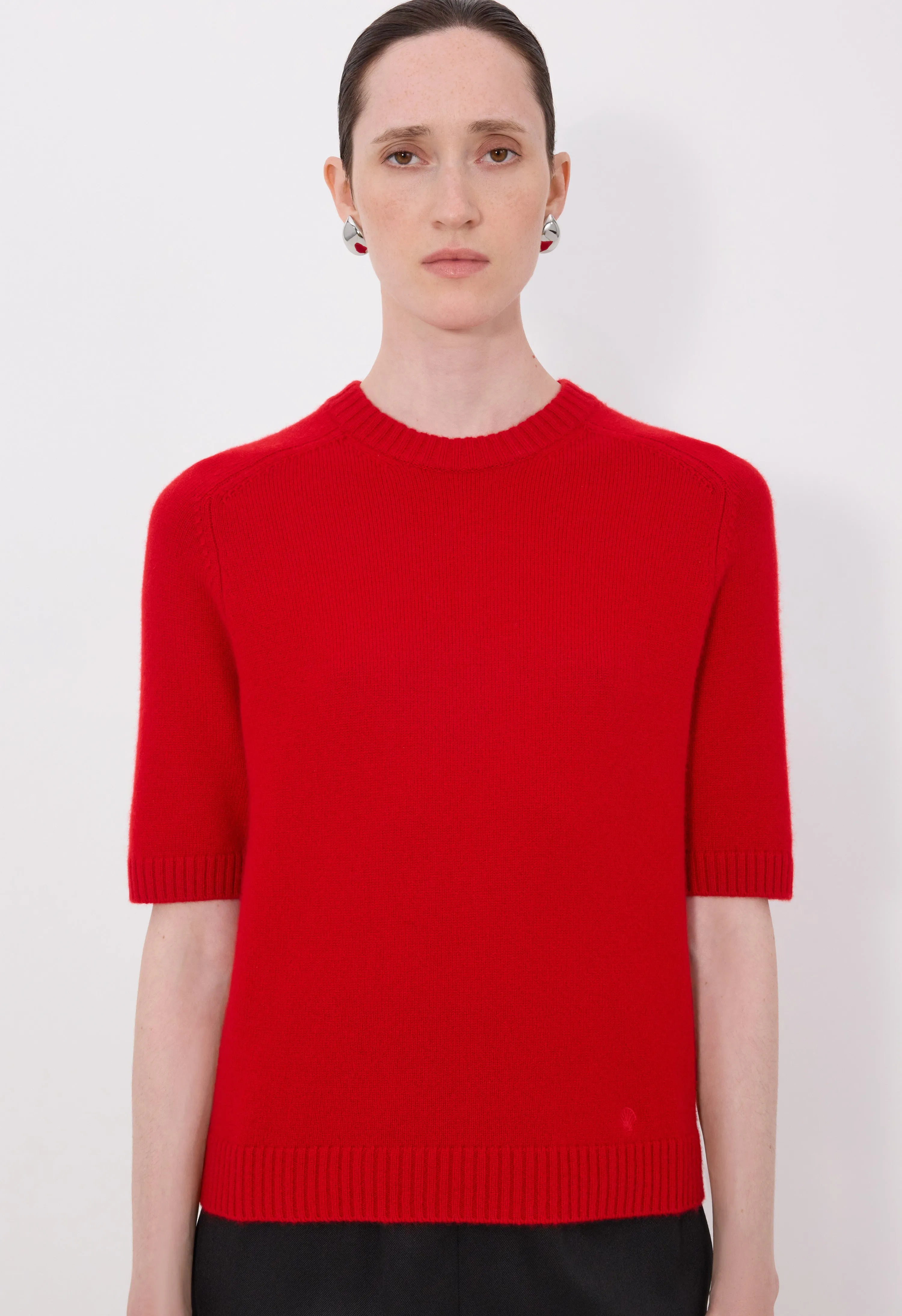 DARA Short-sleeve cashmere top sold by Loulou De Saison product image thumbnail 4