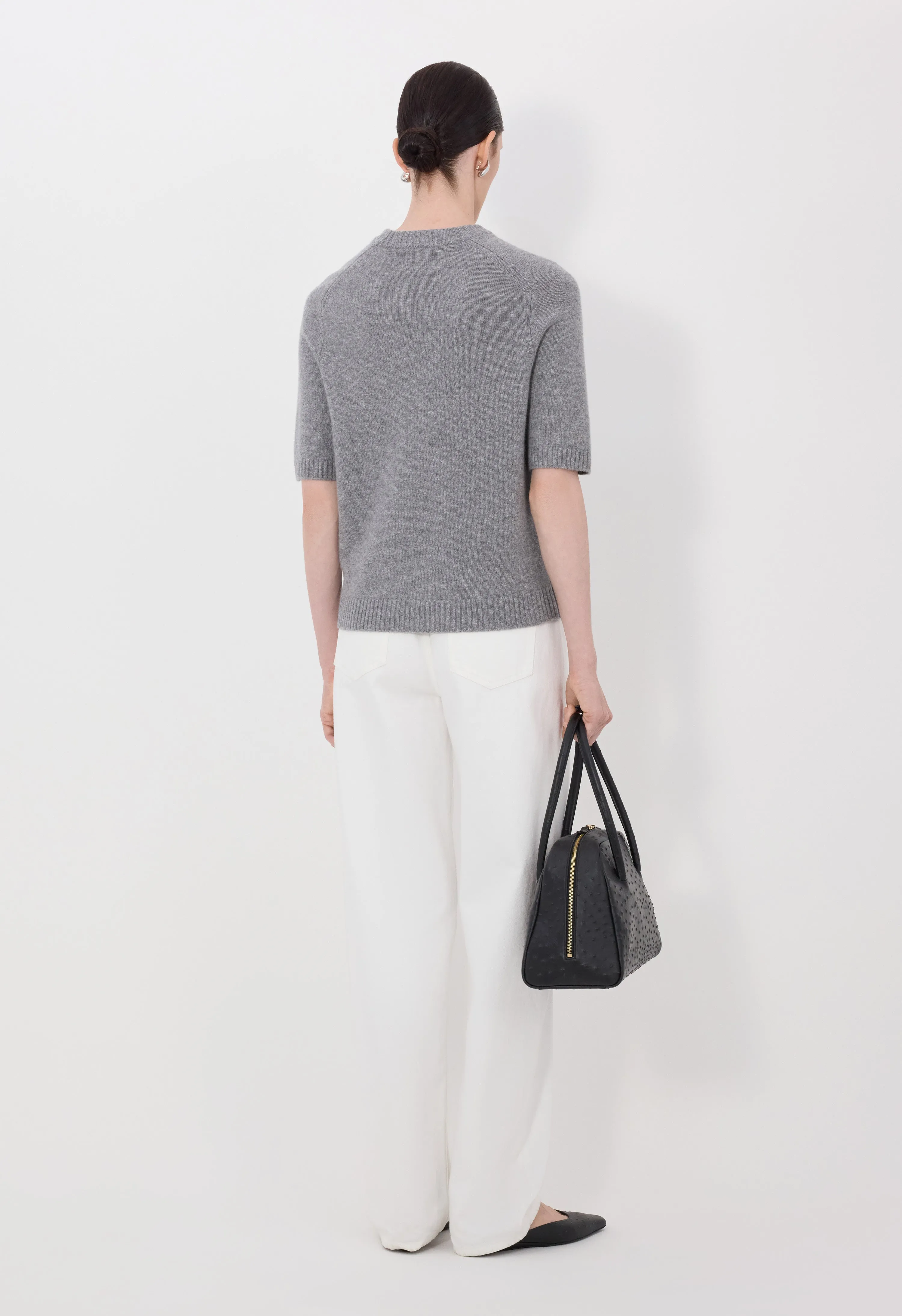 DARA Short-sleeve cashmere top sold by Loulou De Saison product image thumbnail 5