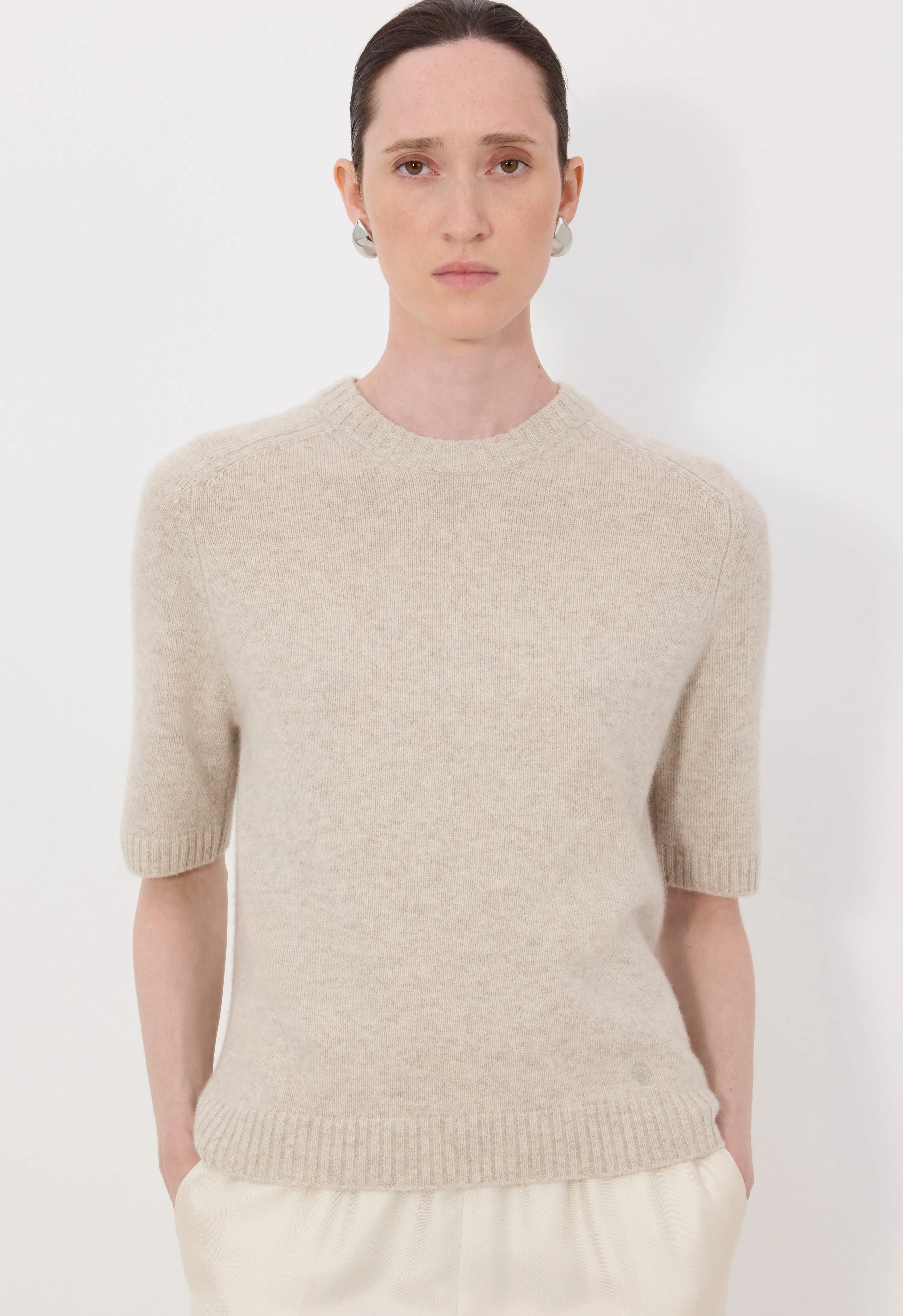 DARA Short-sleeve cashmere top sold by Loulou De Saison product image thumbnail 4