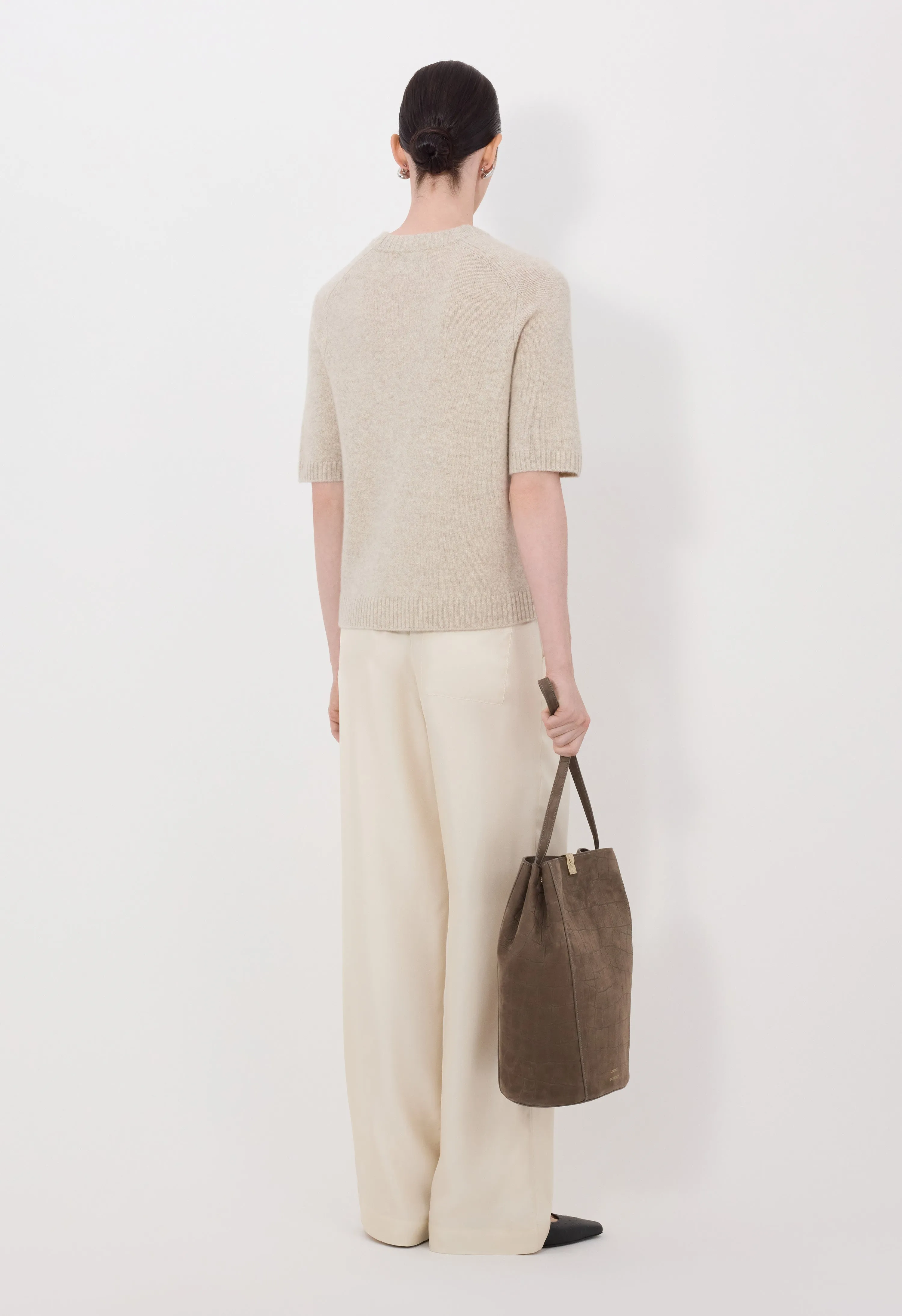 DARA Short-sleeve cashmere top sold by Loulou De Saison product image thumbnail 5