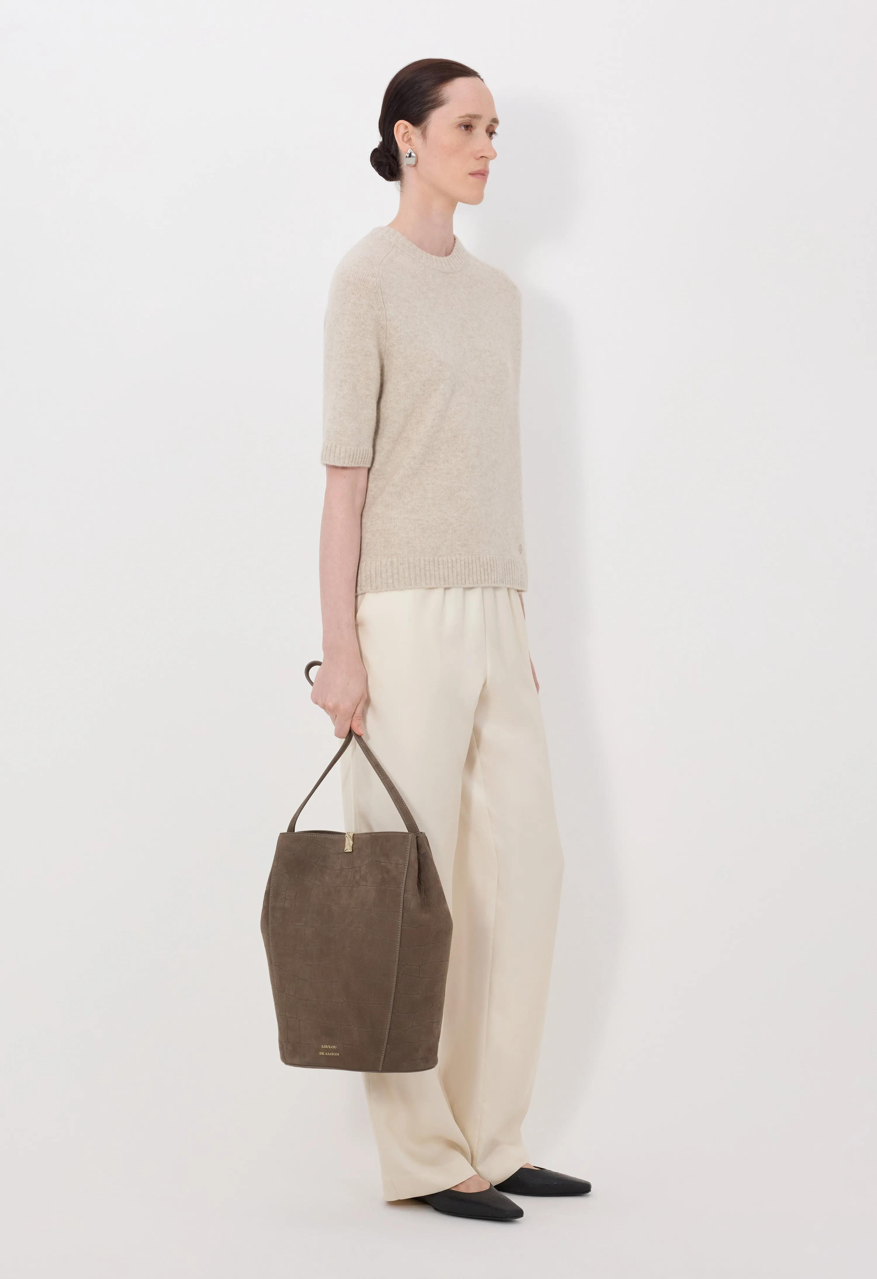 DARA Short-sleeve cashmere top sold by Loulou De Saison product image thumbnail 3