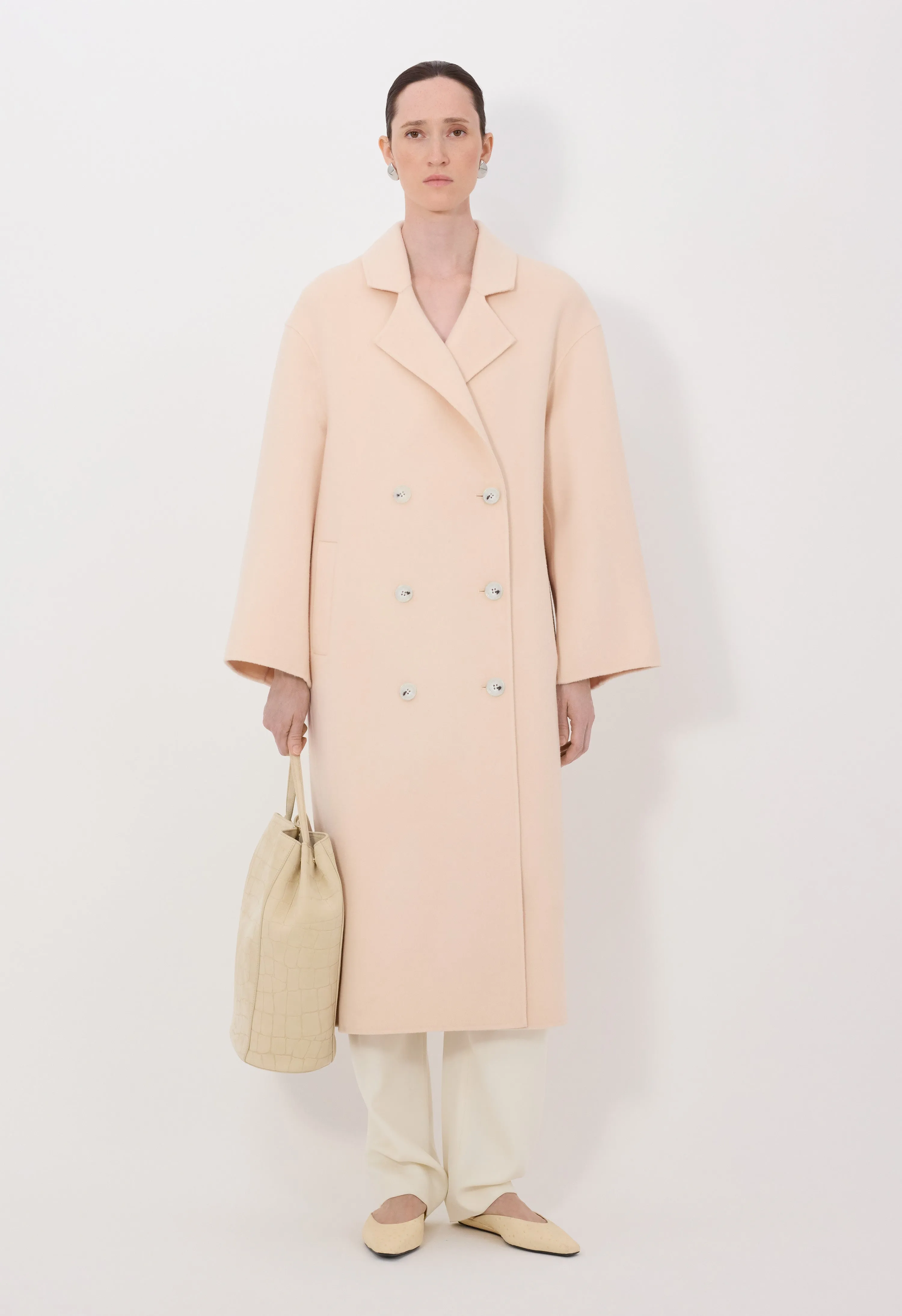 BORNEO LDS Wool drap coat sold by Loulou De Saison