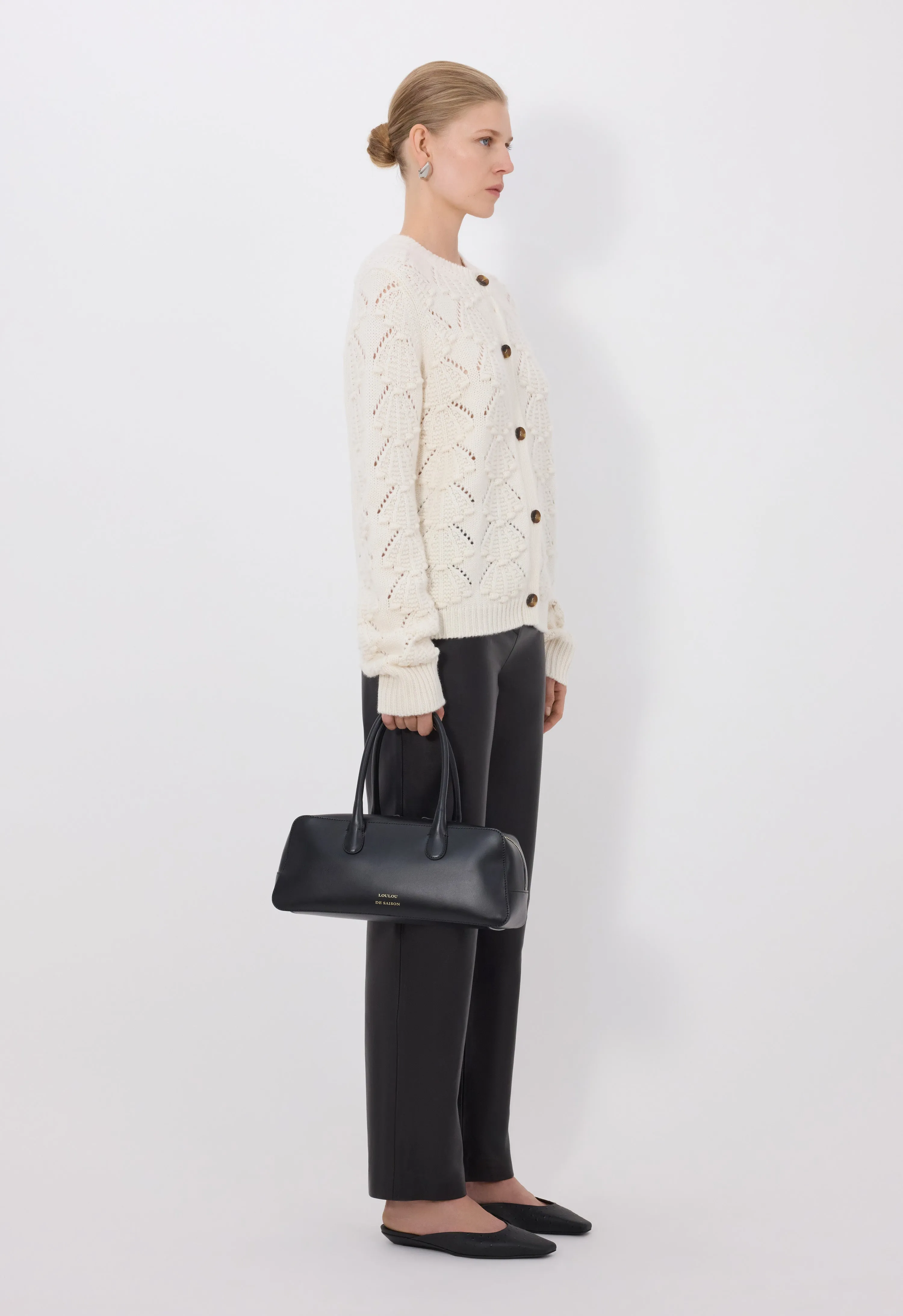 BACH Cashmere crochet cardigan sold by Loulou De Saison product image thumbnail 3