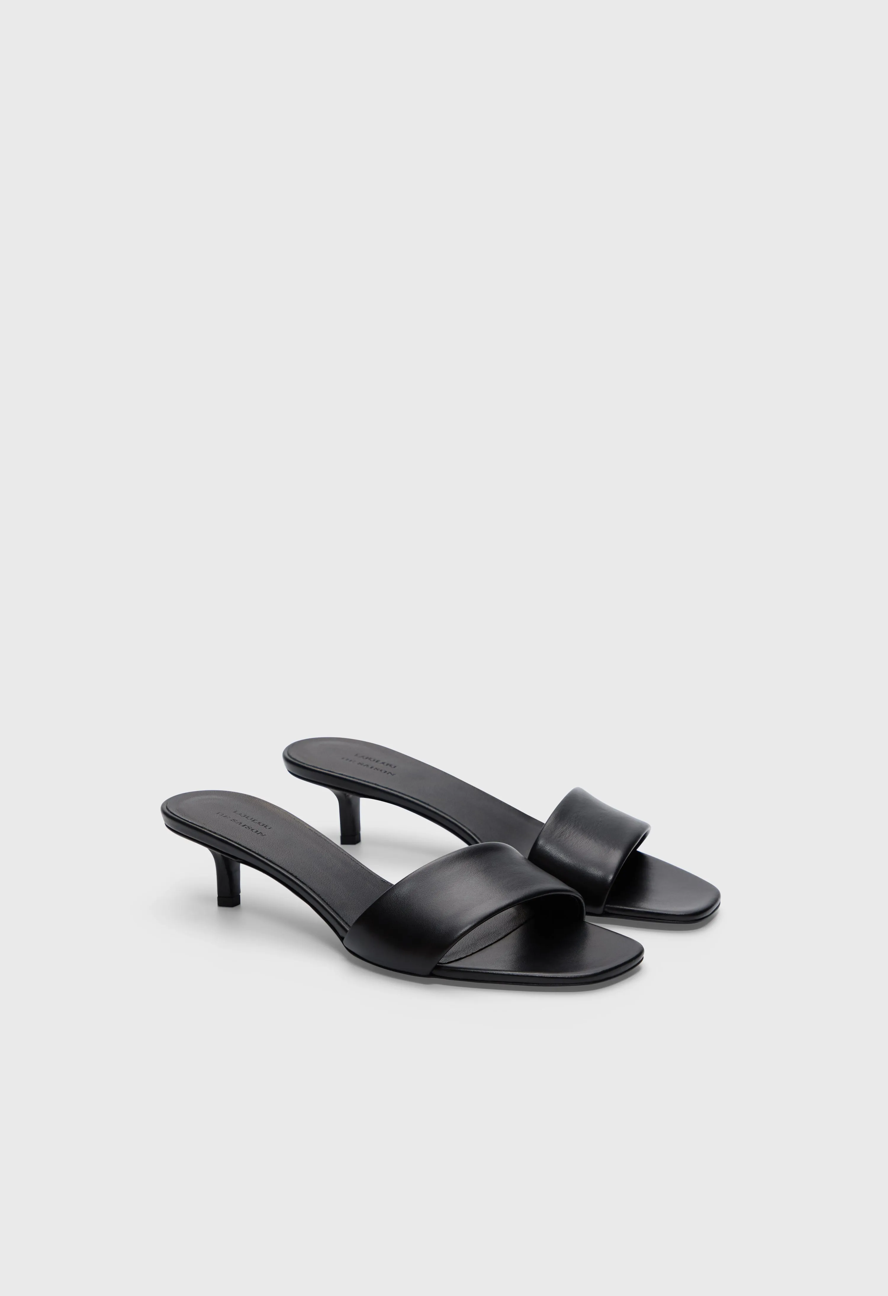 ANDY Kitten heel mule sandals sold by Loulou De Saison