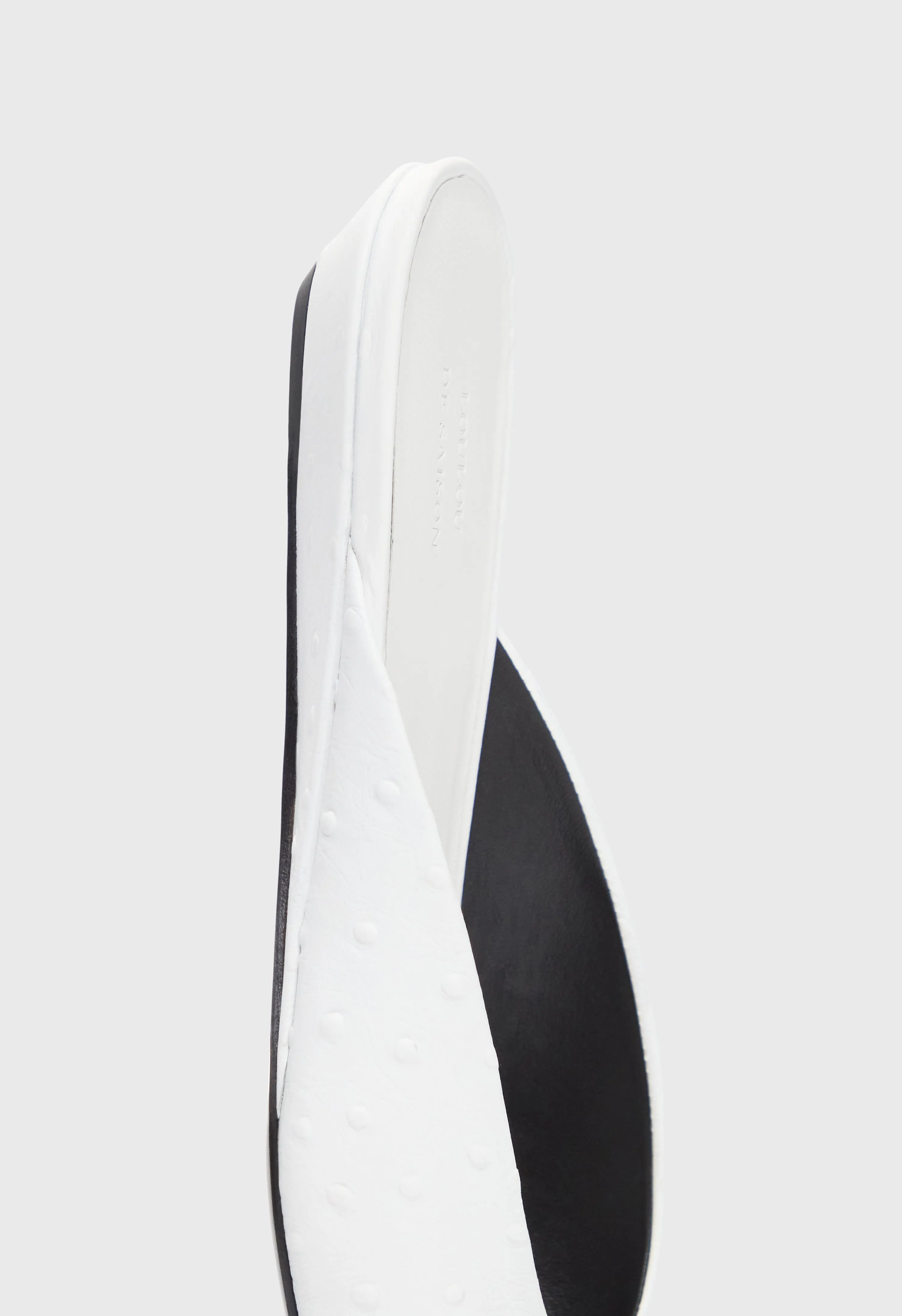 ALIX Ostrich-effect leather mules sold by Loulou De Saison product image thumbnail 5