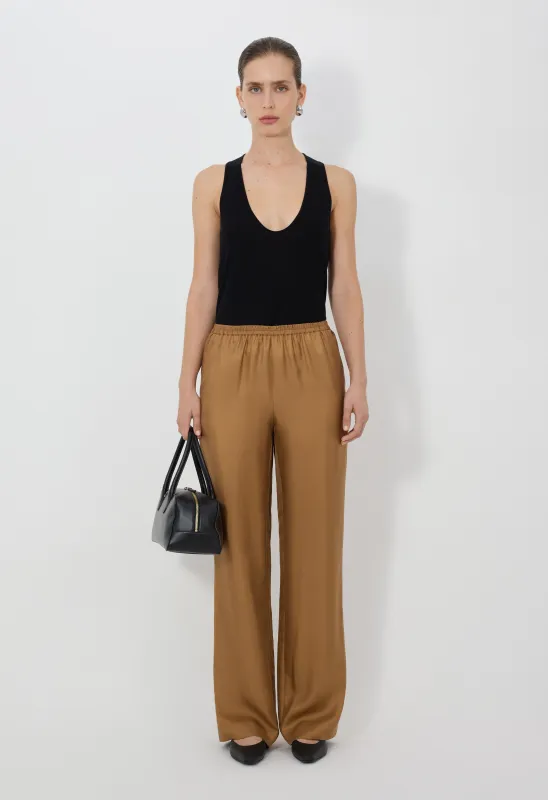 ALERA LDS Silk twill trousers made by Loulou De Saison